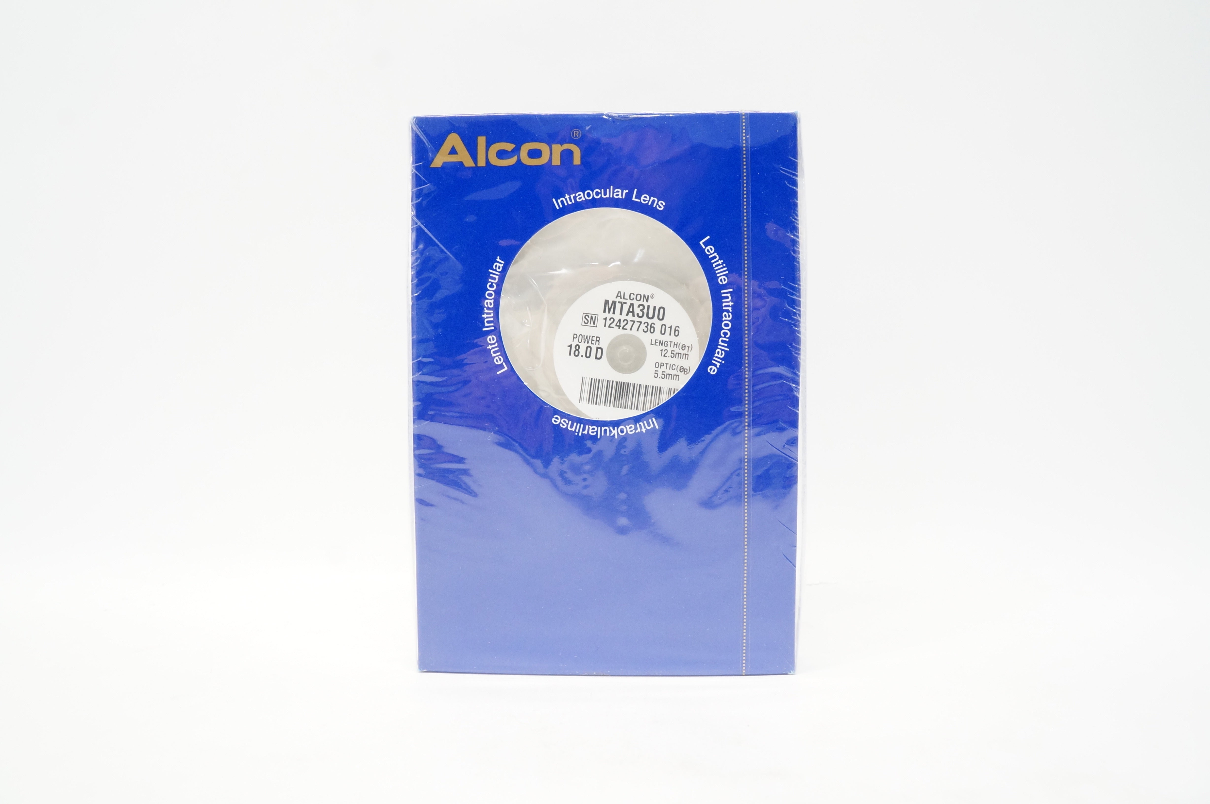 Alcon Laboratories MTA3U0 Intraocular Lens  18.0 D x 5.5mm x 12.5mm (x)