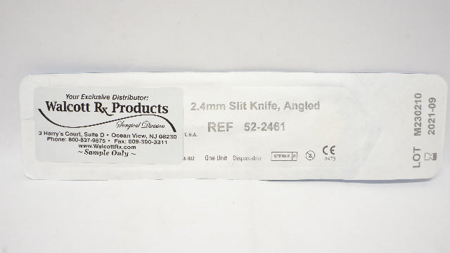 Walcott Rx 52-2461 Slit Knife, Angled, 2.4mm (x)