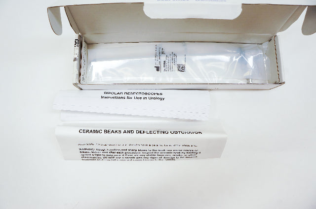 Karl Storz 27040AO Resectoscope Sheath, with LUER-Lock stopcock, 27 Fr., oblique beak, color code: black