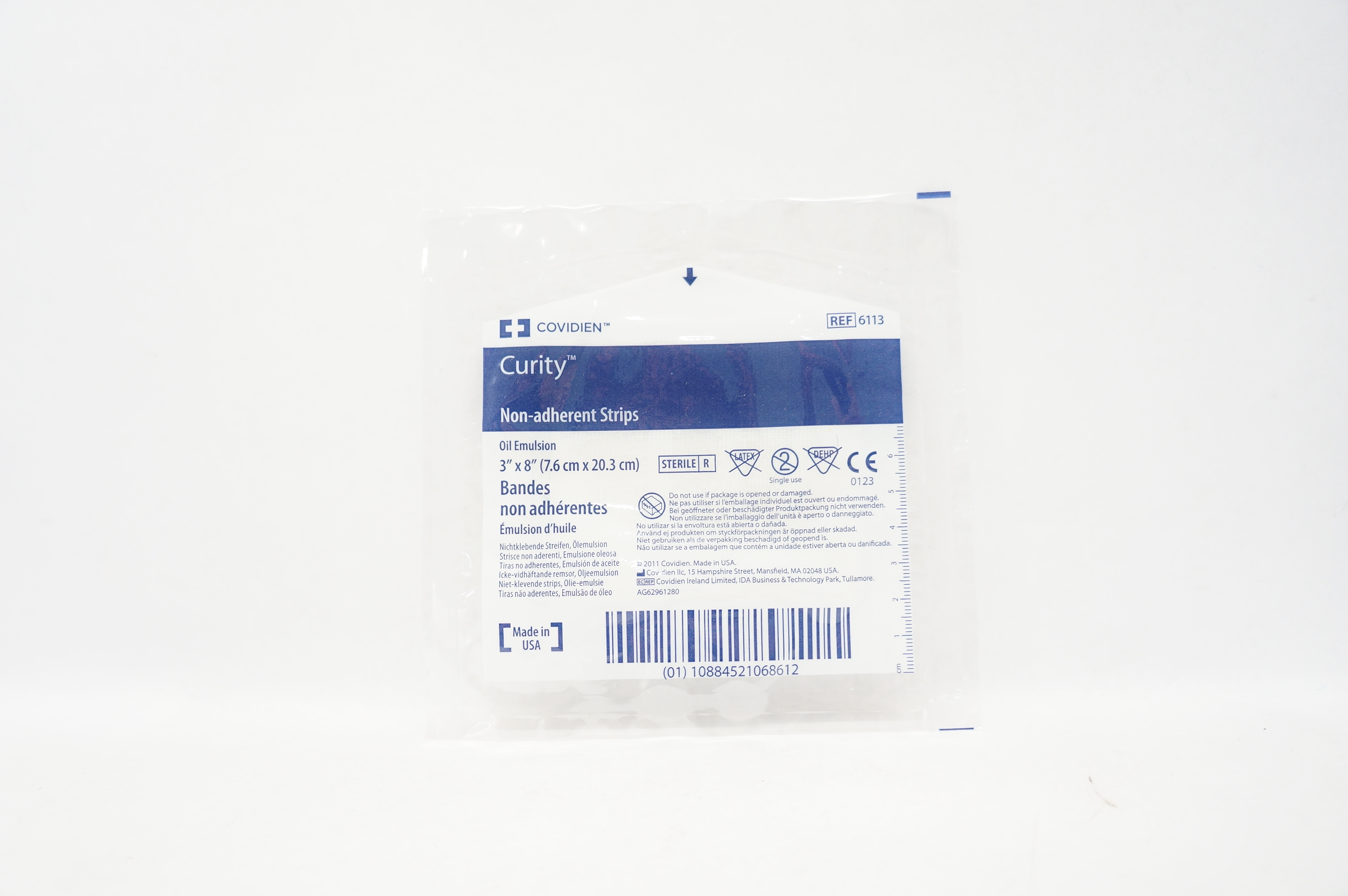 Covidien 6113 Curity Non-Adherent Strips 3inch x 8inch