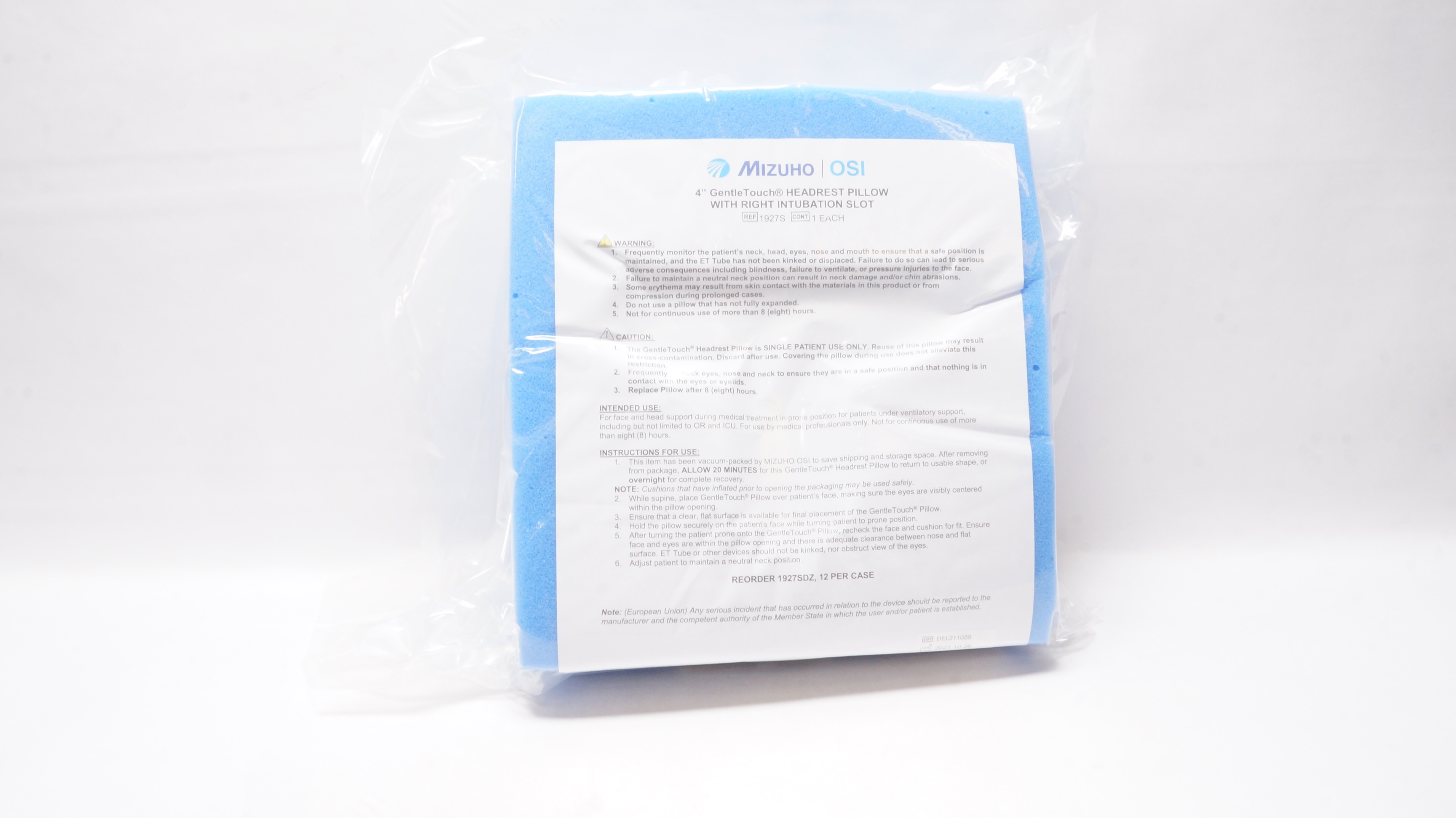 Mizuho OSI 1927S Pillow Headrest 4inch RT