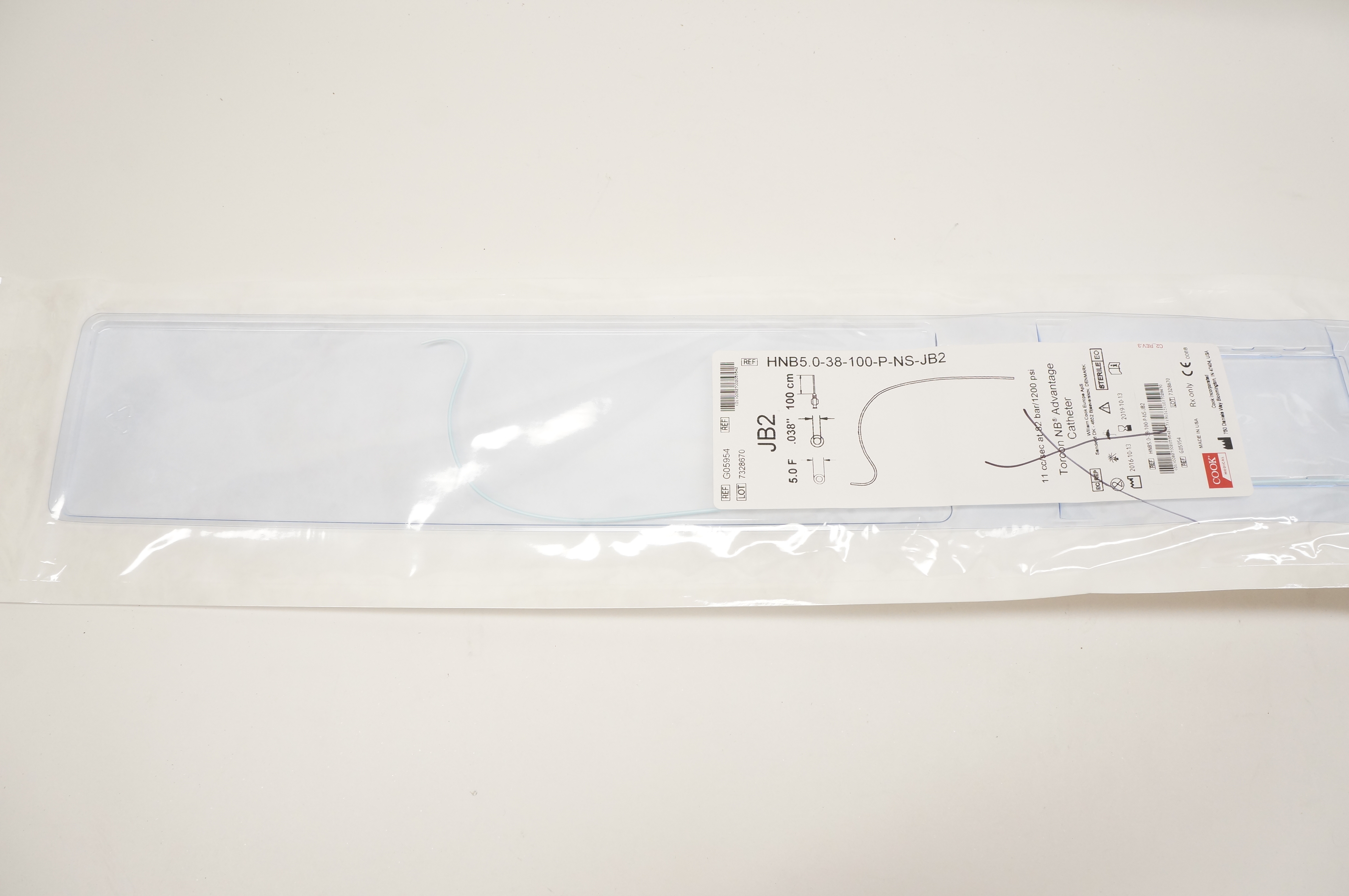 Cook Medical G05954 Torcon NB Advantage Cath. 11cc x 1200psi (x)