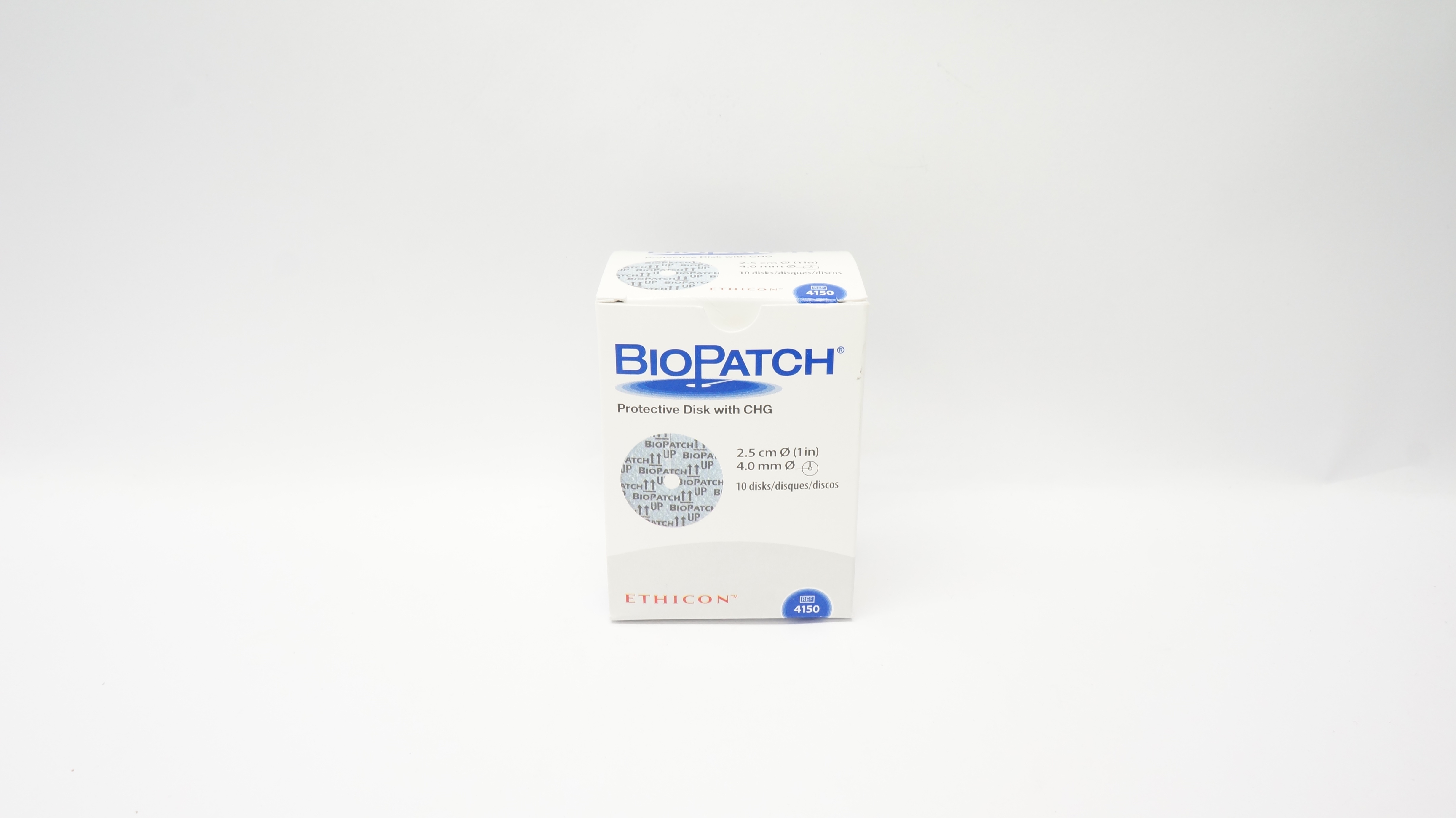 Ethicon 4150 BioPatch Protective Disk with CHG 1 inch x 4.0mm (x) - Box of 5