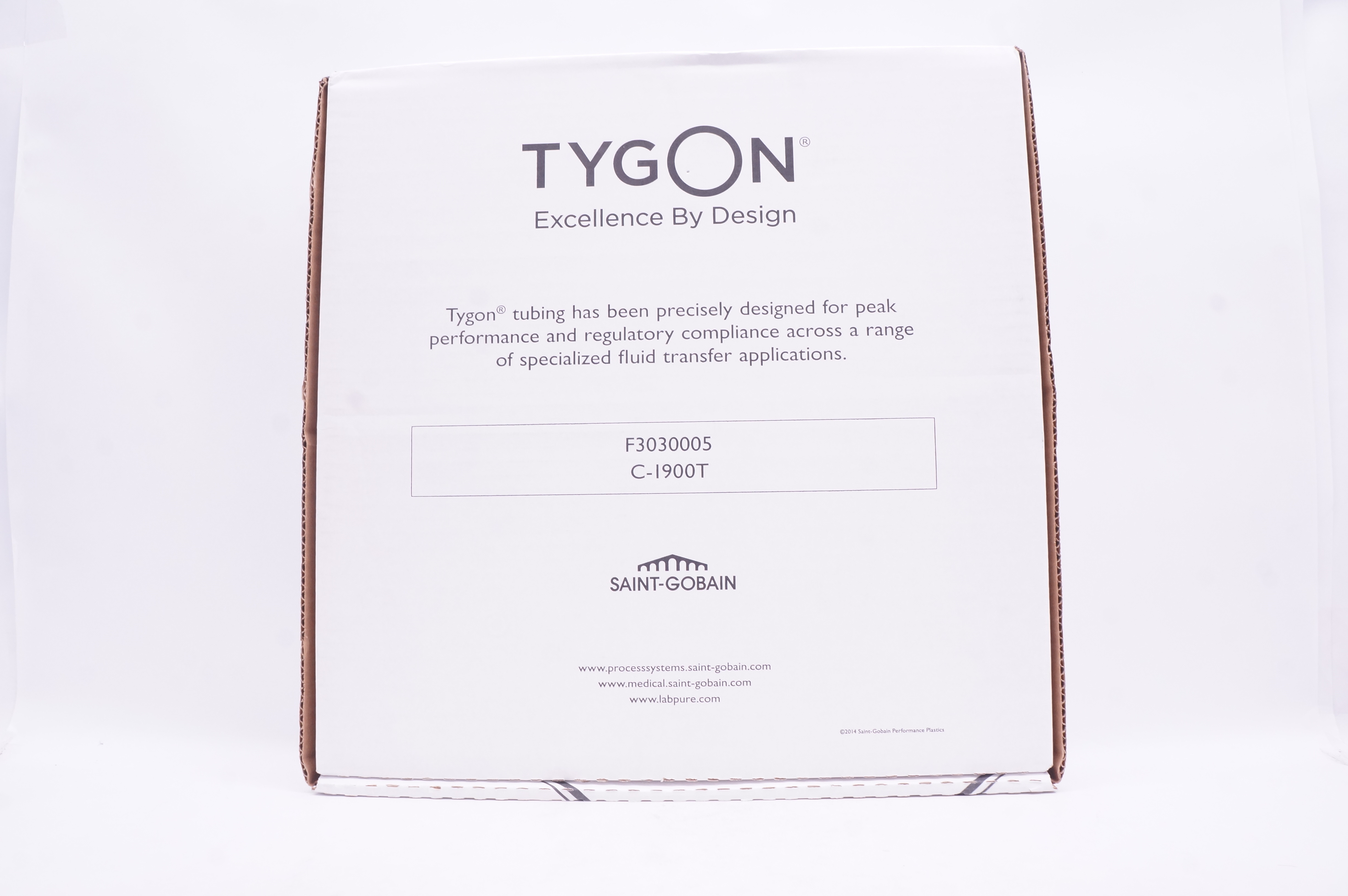 Saint-Gobain ABW00033 Tygon Sanitary Silicone Tubing 7/16inch x 5/8inch - Box of 50