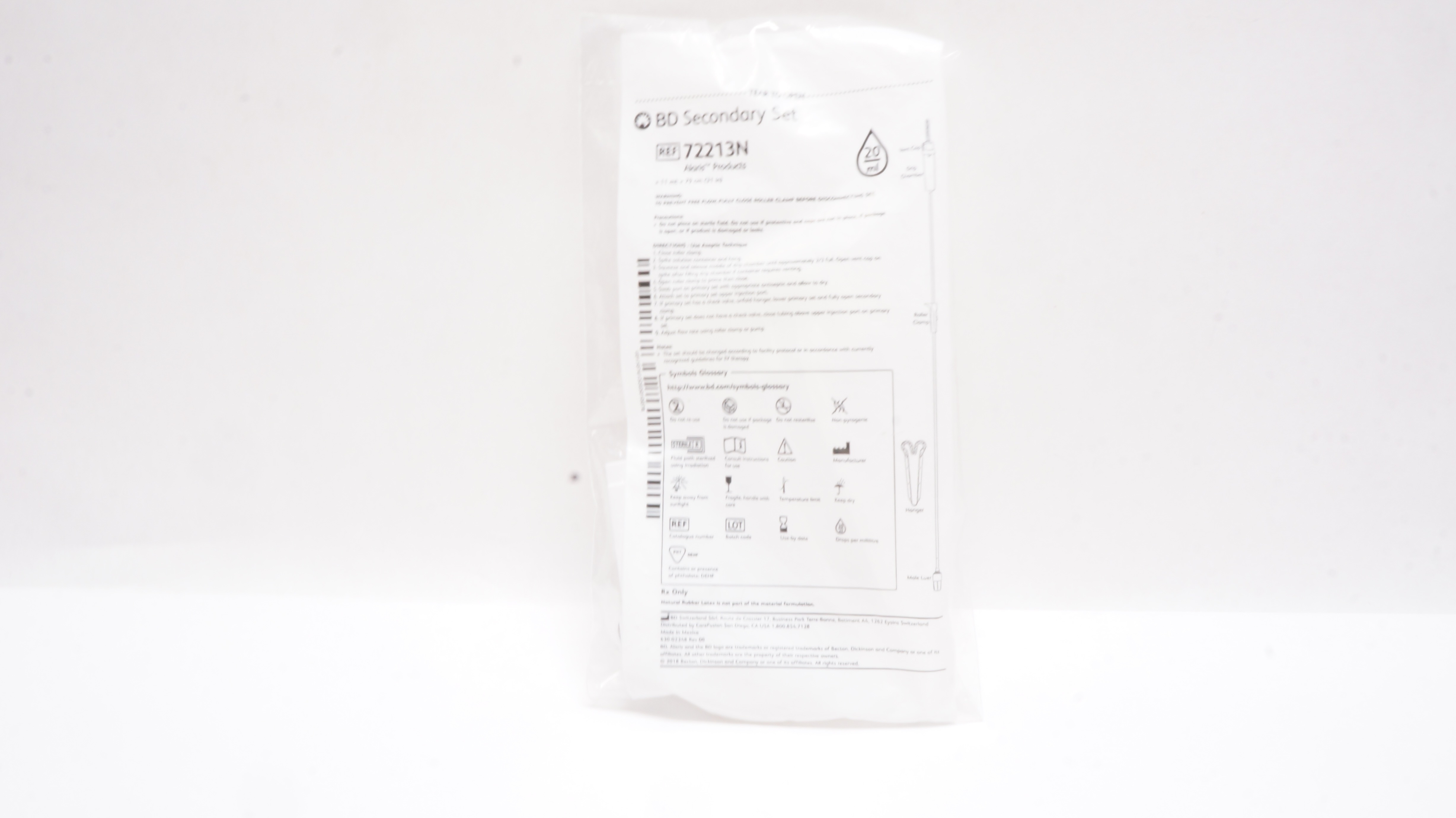 BD 72213N Alaris Secondary Set 20ml, Approx 11 ml; 79 cm