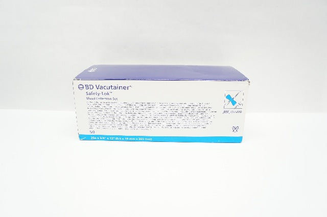 BD 367298 Safety-Lok Blood Collection Set 25G x 3/4inch x 12inch - Box of 50 (x)