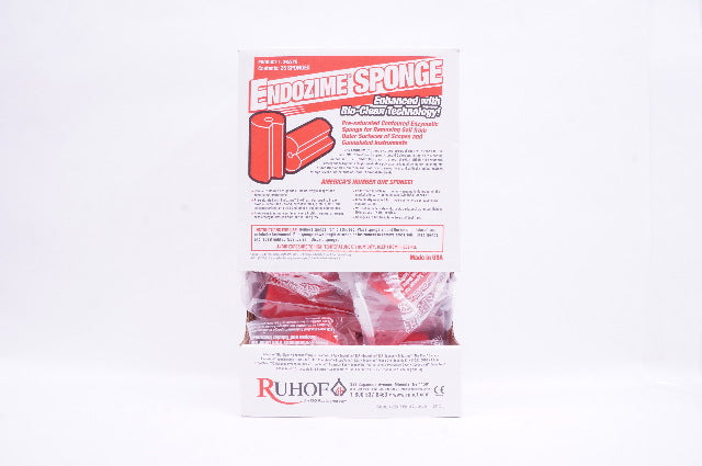 Ruhof 345SPG Endozime Sponge Enhanced W/ Bio-Clean Technology - Box of 25