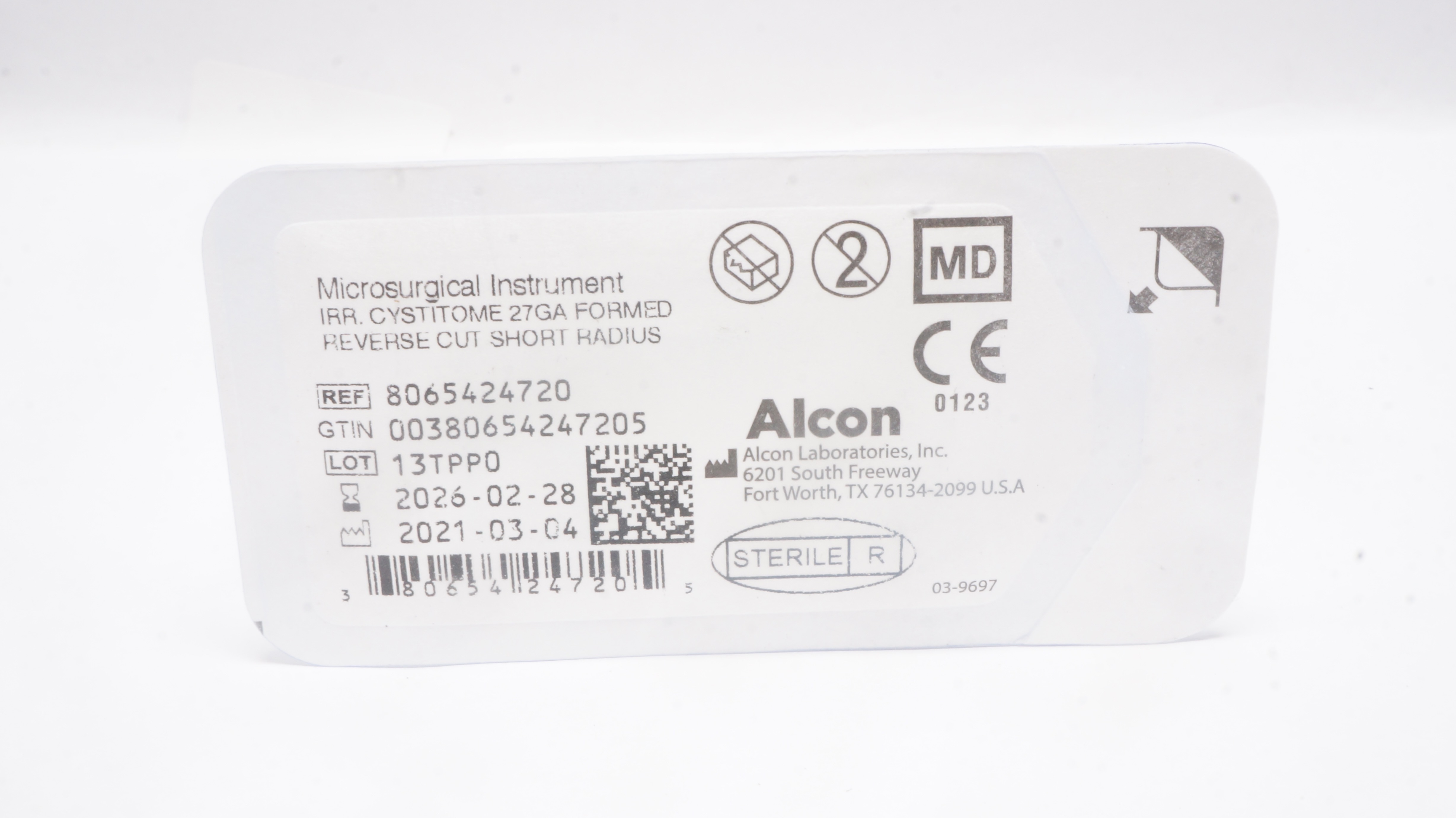 Alcon 8065424720 Microsurgical Instrument IRR. Cystitome 27Ga