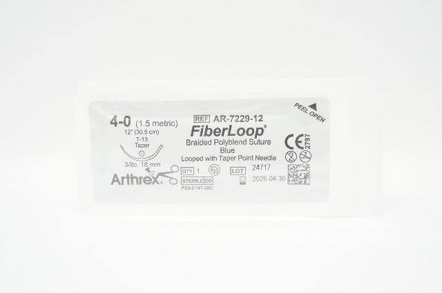 Arthrex AR-7229-12 4-0 FiberLoop Braided Stre T-13 Taper 3/8c 18mm, 12inch