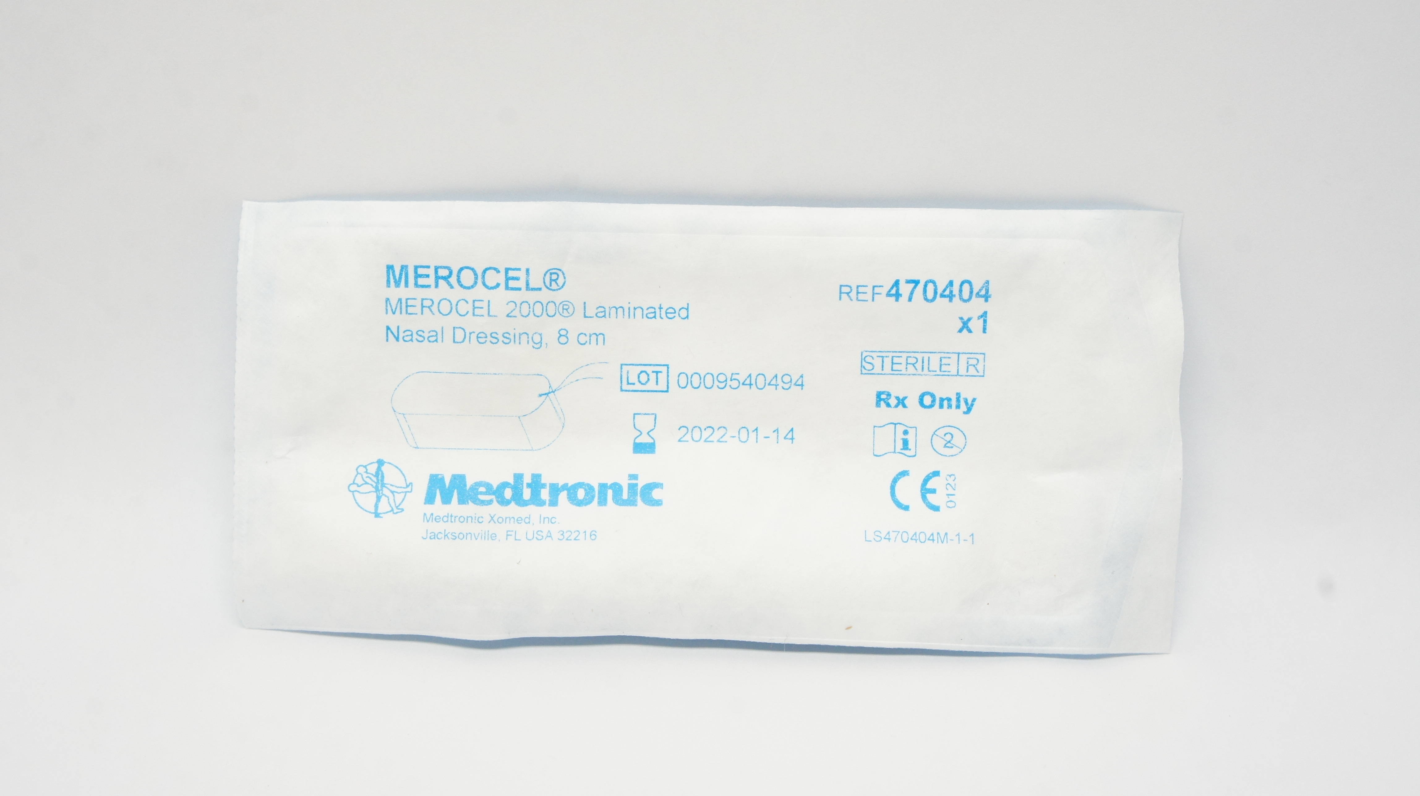 Medtronic 470404 MEROCEL 2000 Laminated Nasal Dressing 8cm (x)