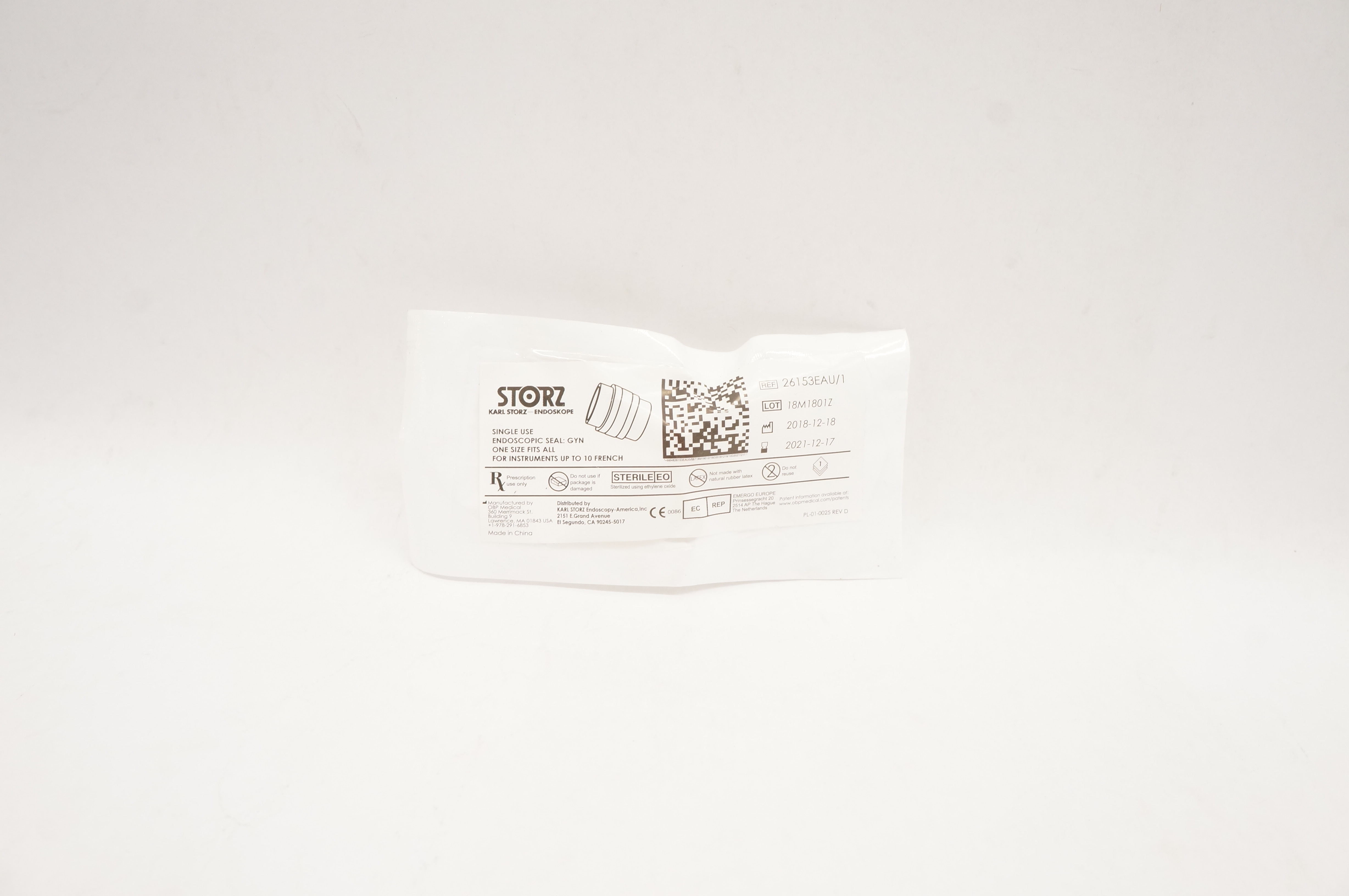 Karl Storz 26153EAU/1 Endoscopic Seal GYN (x)