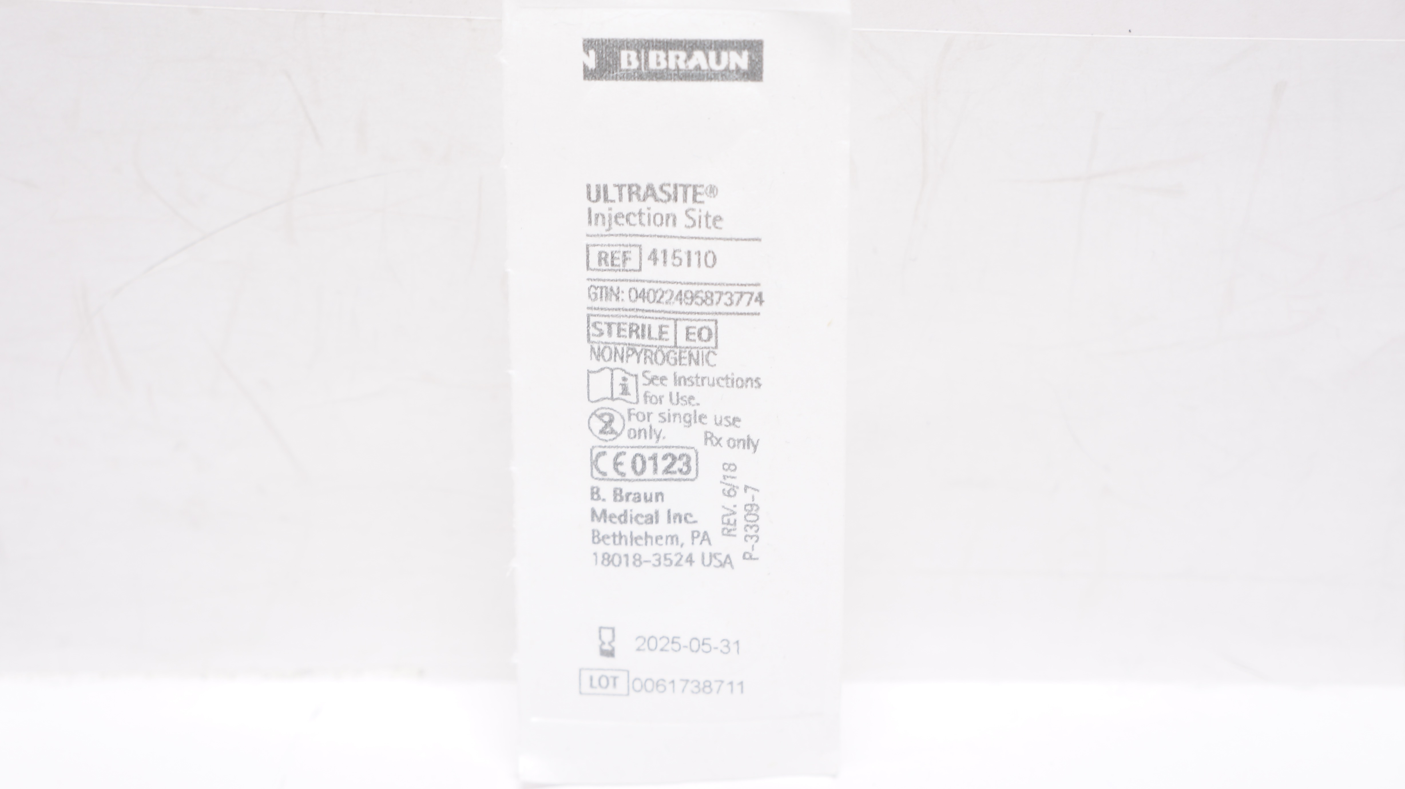 Braun 415110 ULTRASITE Injection Site