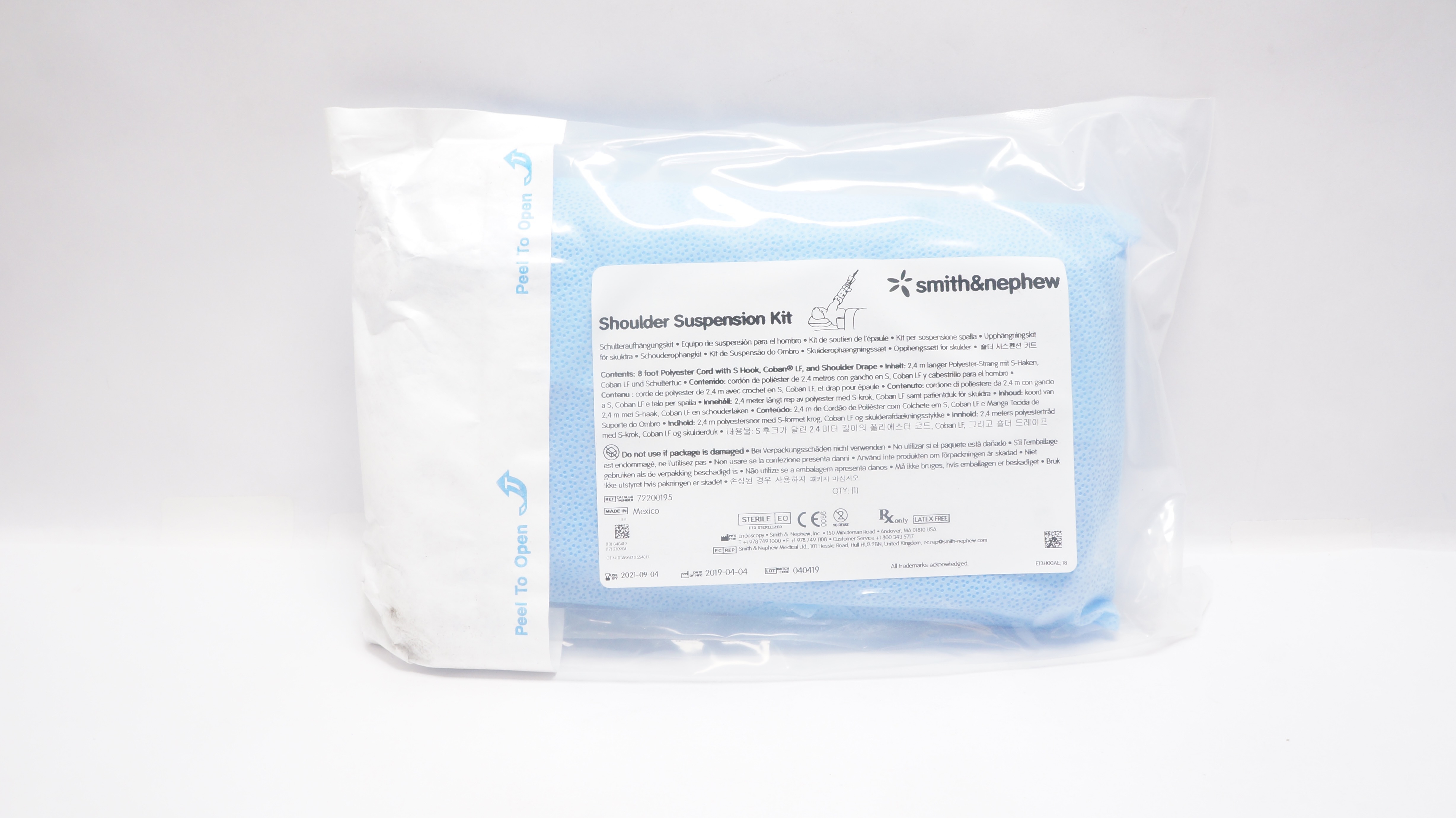 Smith&Nephew 72200195 Shoulder Suspension Kit (x)