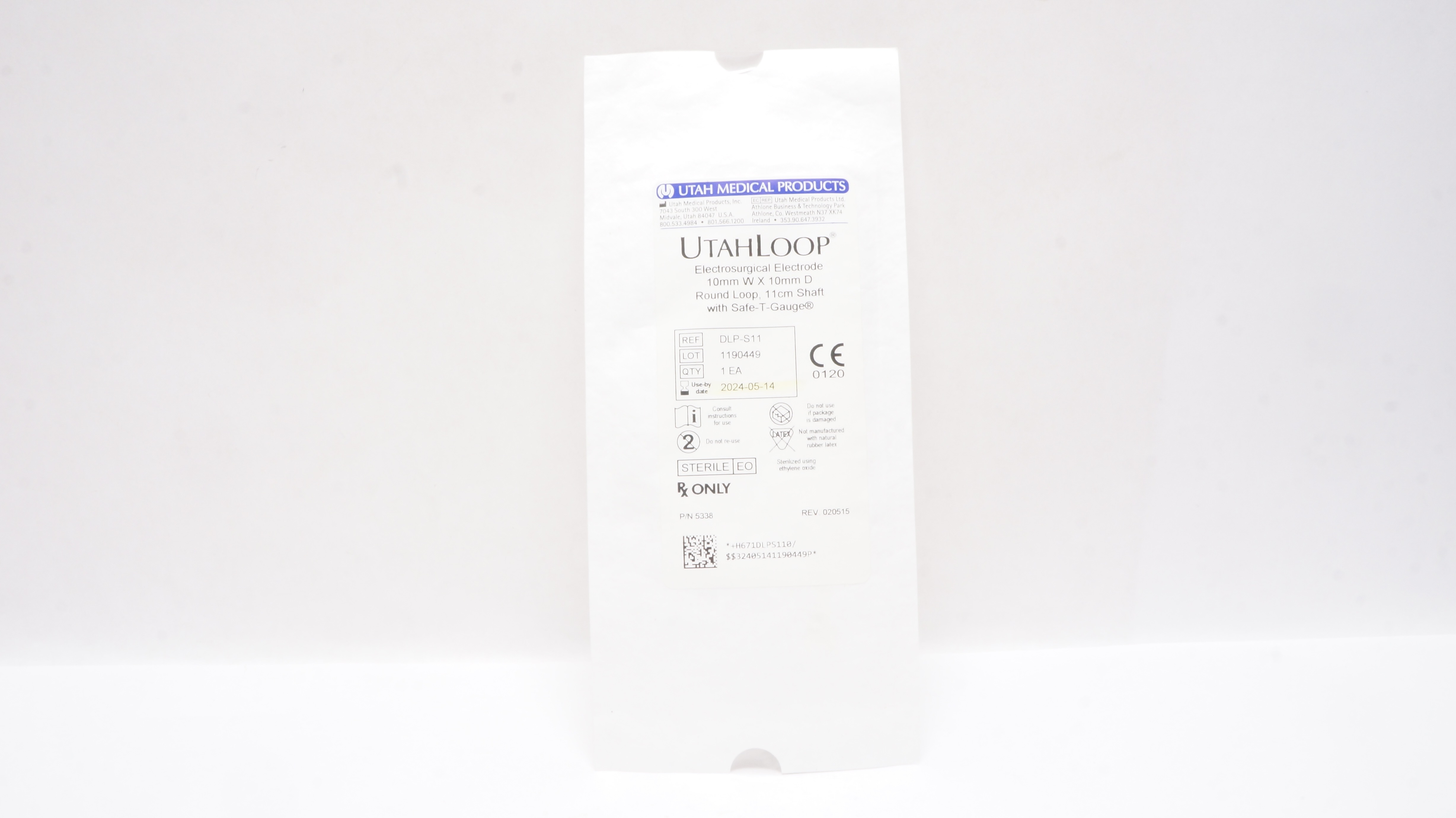 Utah Medical DLP-S11 UtahLoop Electrosurgical Electrode 10mm W x 10mm D