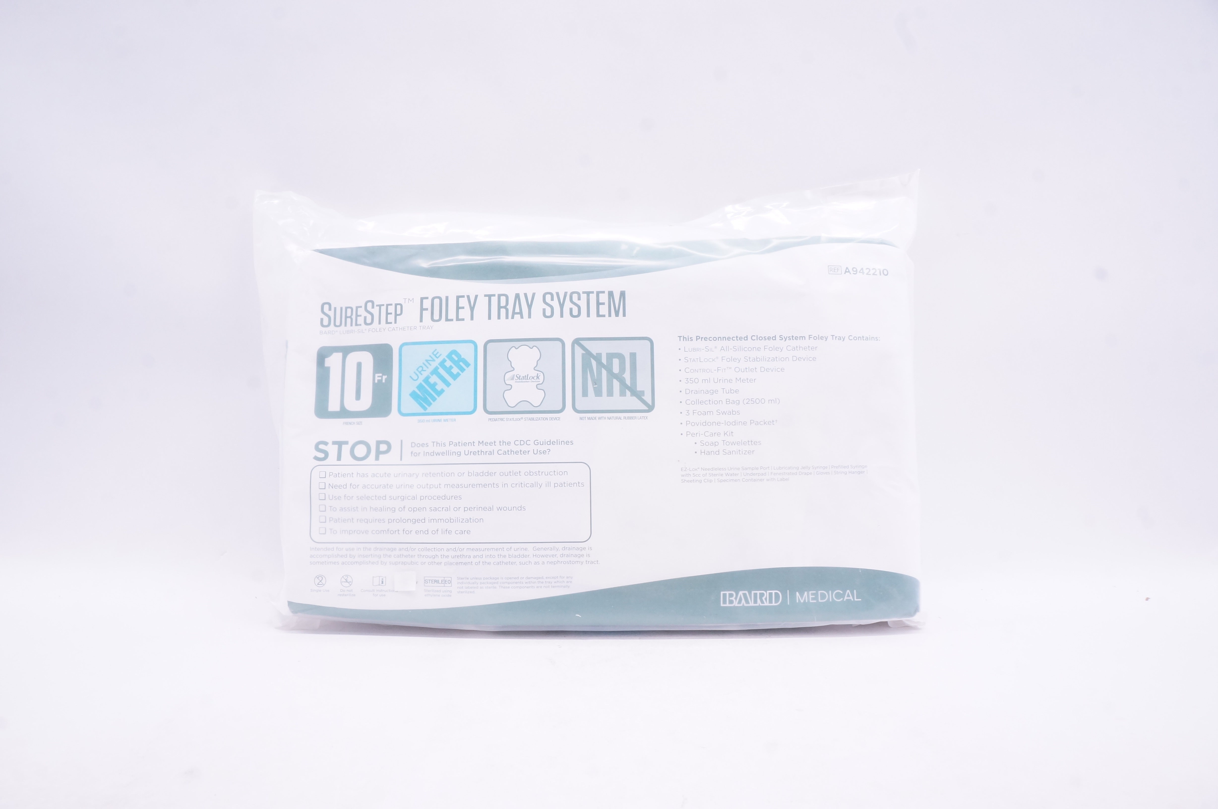 Bard A942210 SureStep Foley Tray System 10Fr. (x)