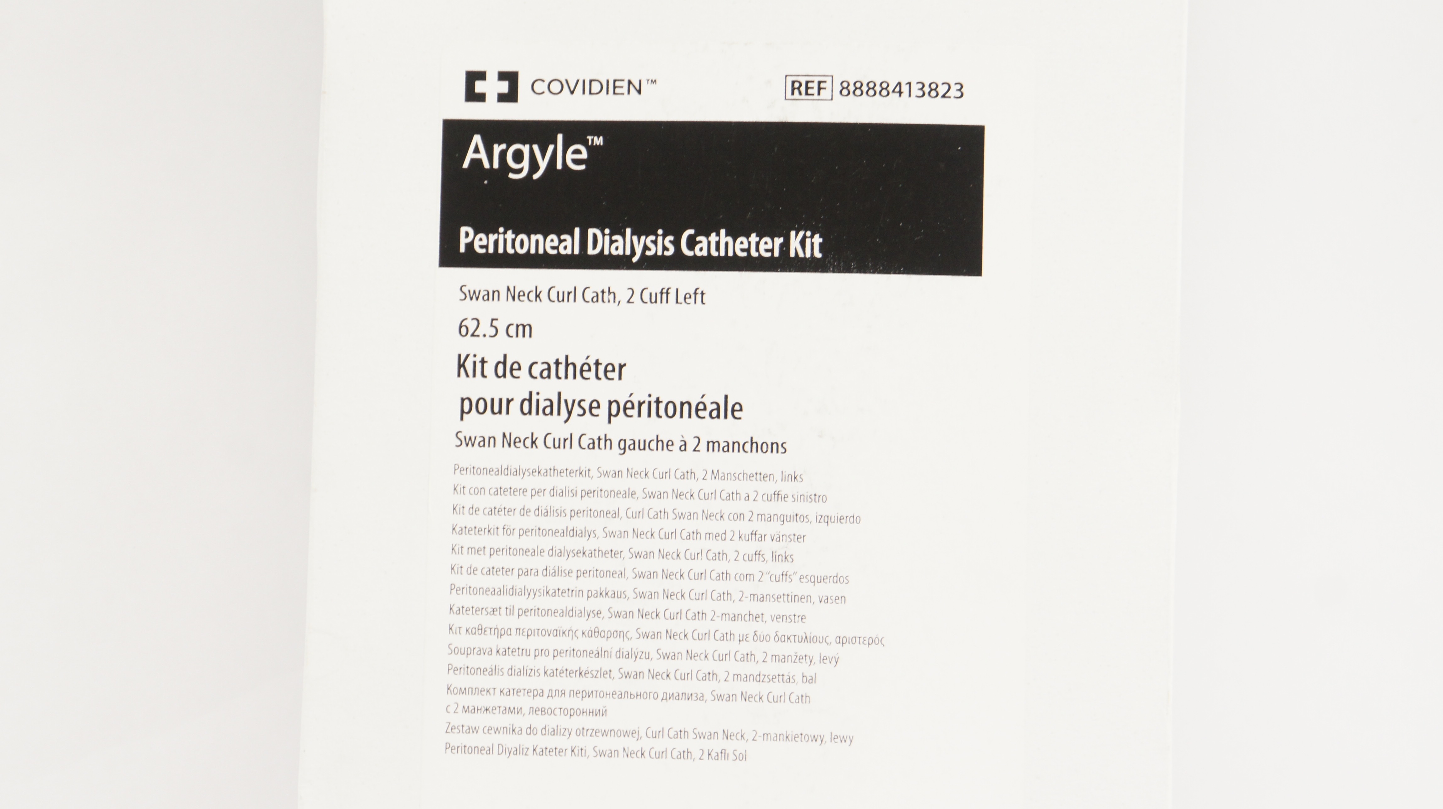Covidien 8888413823 Argyle Peritoneal Dialysis Cath. Kit 62.5 cm (x)