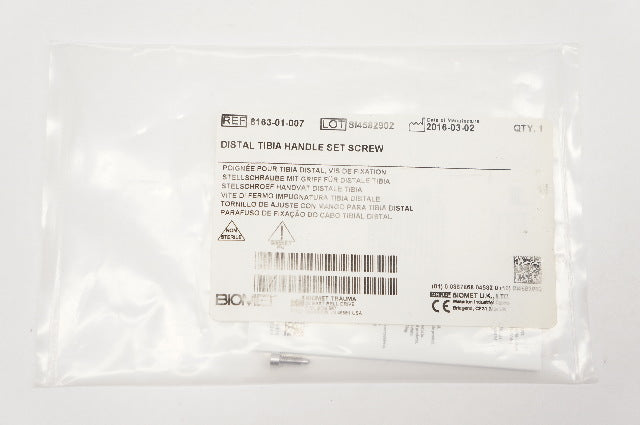Biomet 8163-01-007 Distal Tibia Handle Set Screw