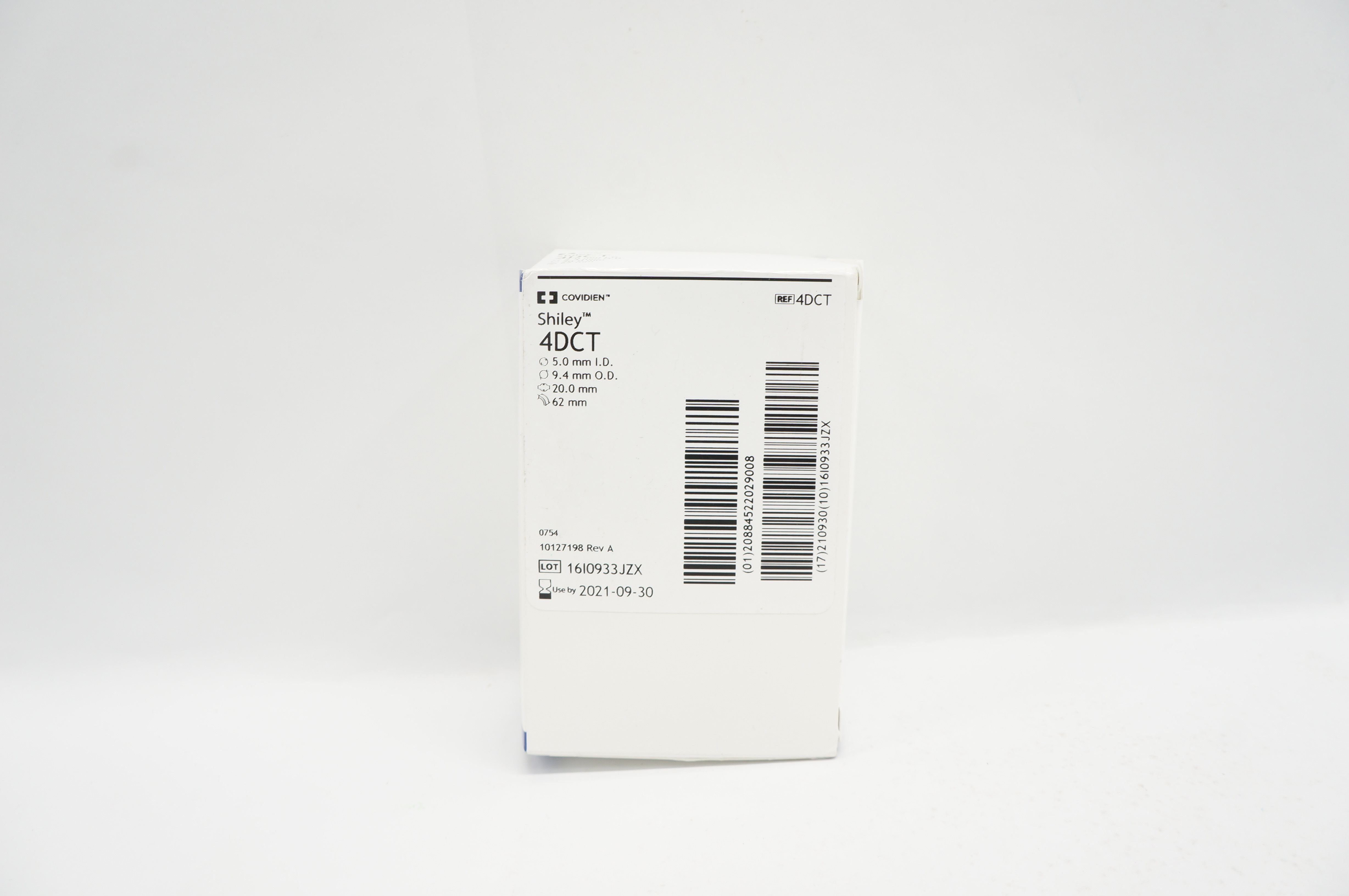 Covidien 4DCT Tracheostomy Tube Cuffed w/Inner Cannula  5.0 x9.4 x 20 x 62mm (x)