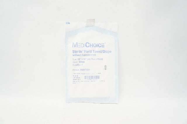 MediChoice MDRP1001 Field Towel/Drape without Fenestration 18 x 26in, White