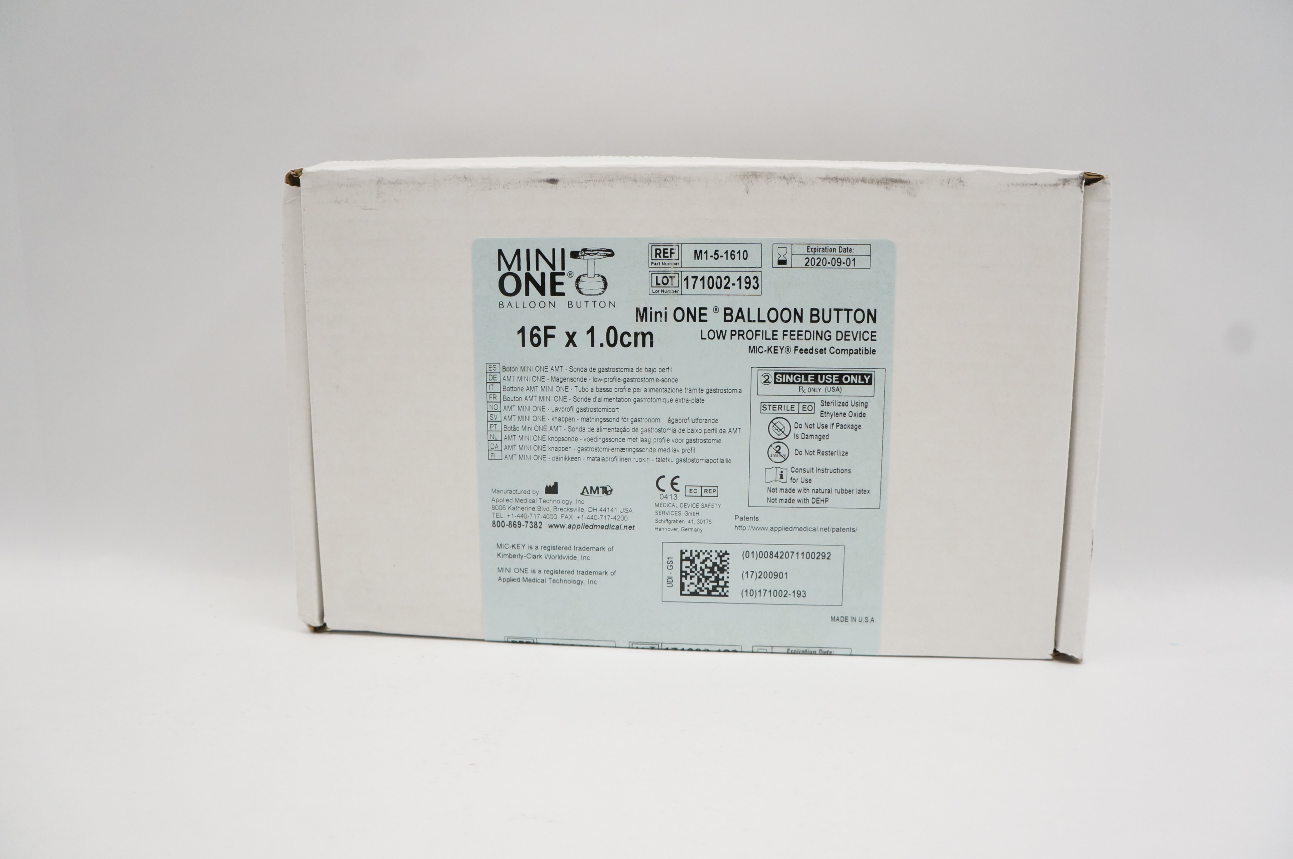 Applied Medical M1-5-1610 Mini One Balloon Button 16F x 1.0cm (x)