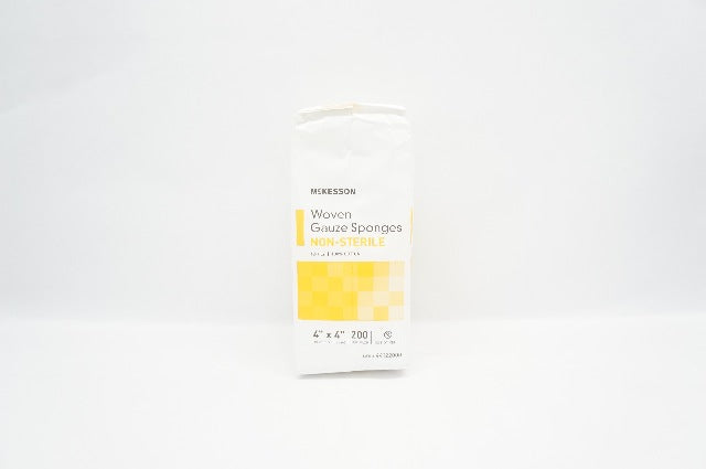 McKesson 44122000 Woven Gauze Sponges 12-Ply 4inch x 4inch - Pack of 200