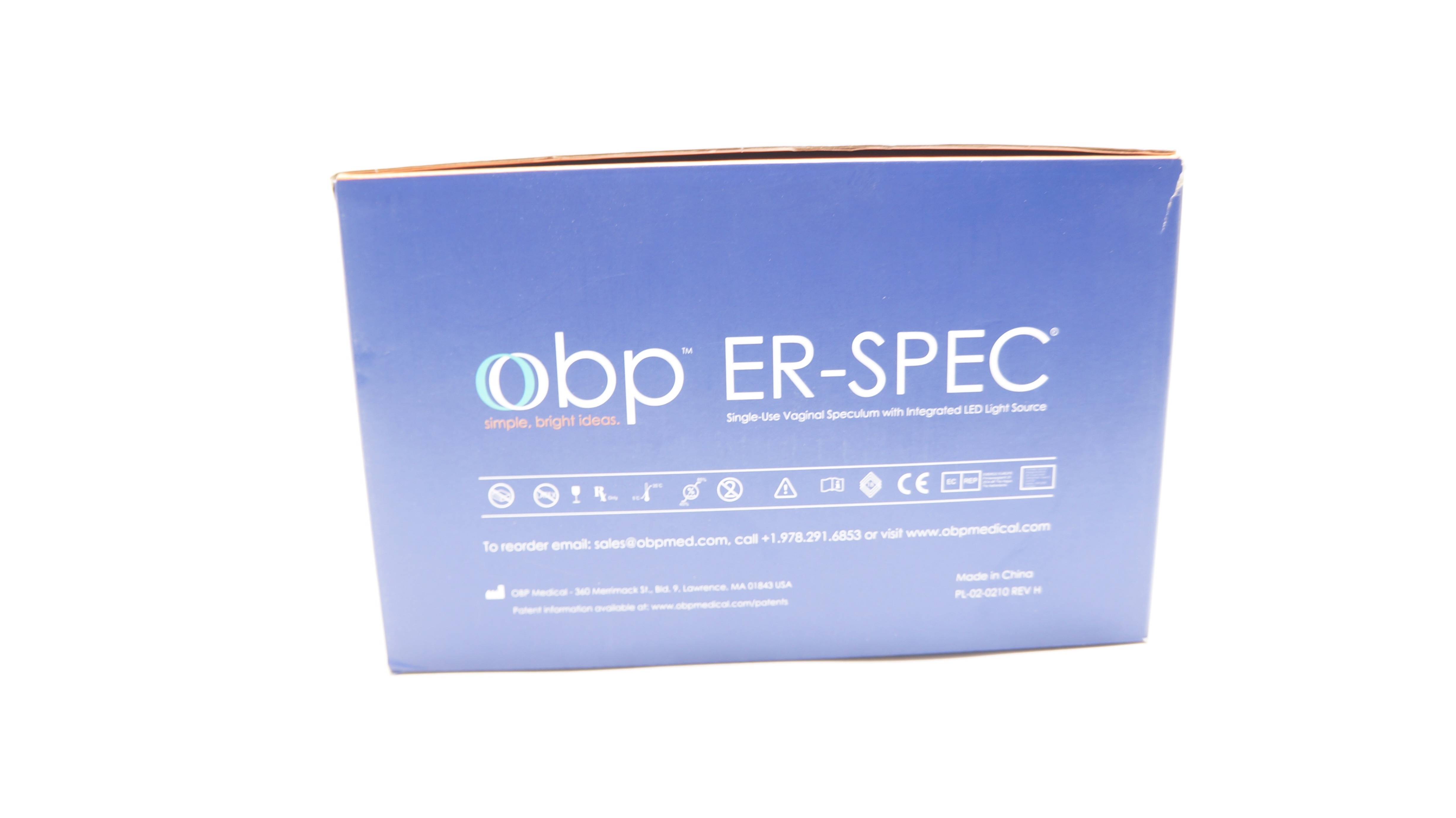 OBP Medical C020110-1 Er-Spec Single-Use Vaginal Speculum Medium (x) - Box of 18