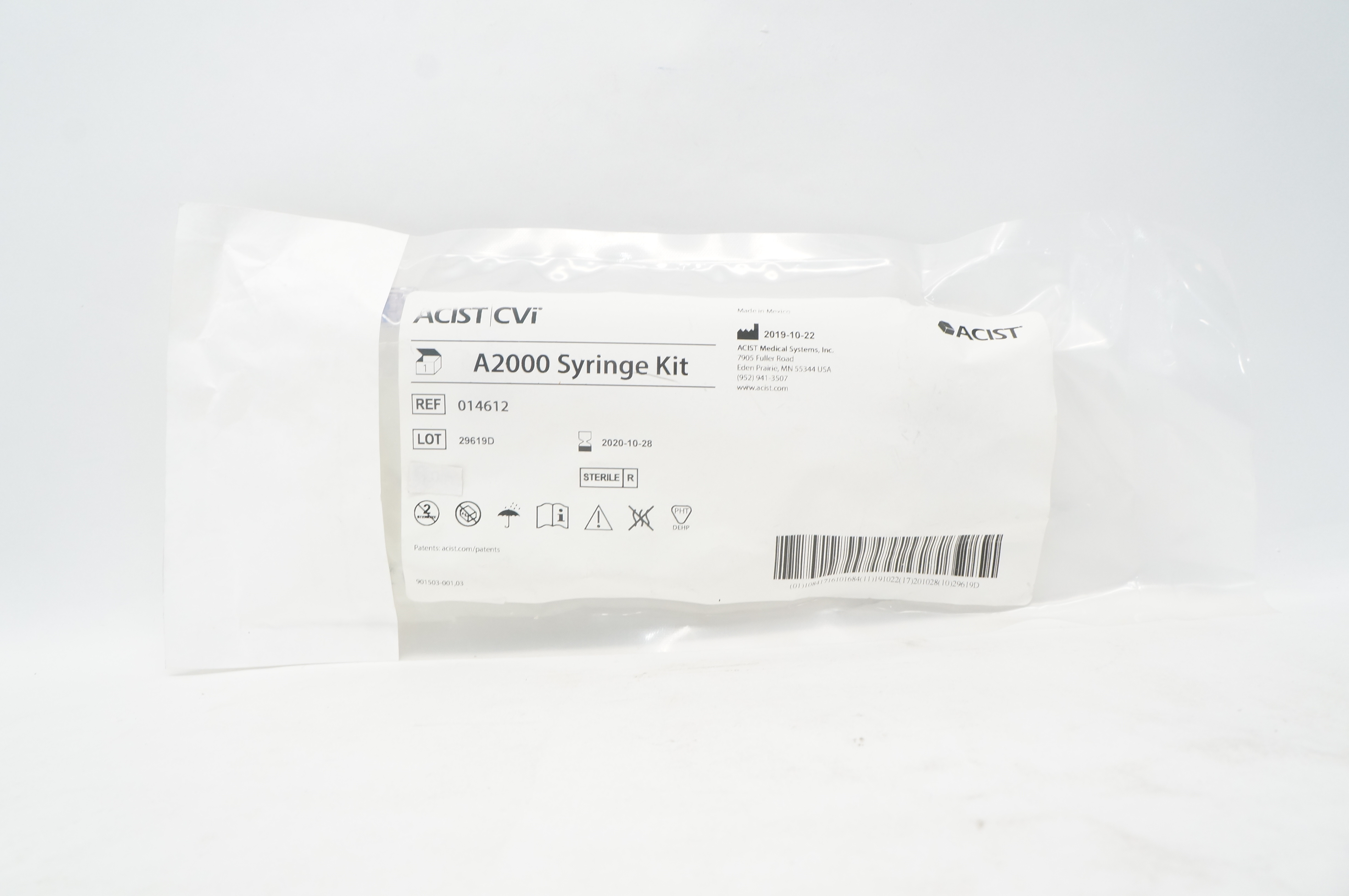 ACIST 014612 CVi  A2000 SYRINGE KIT (x)