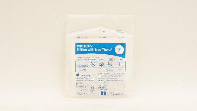 Cardinal Health 2D73EB70 PROTEXIS PI Blue Powder-Free Surgical Gloves, Size 7(x)