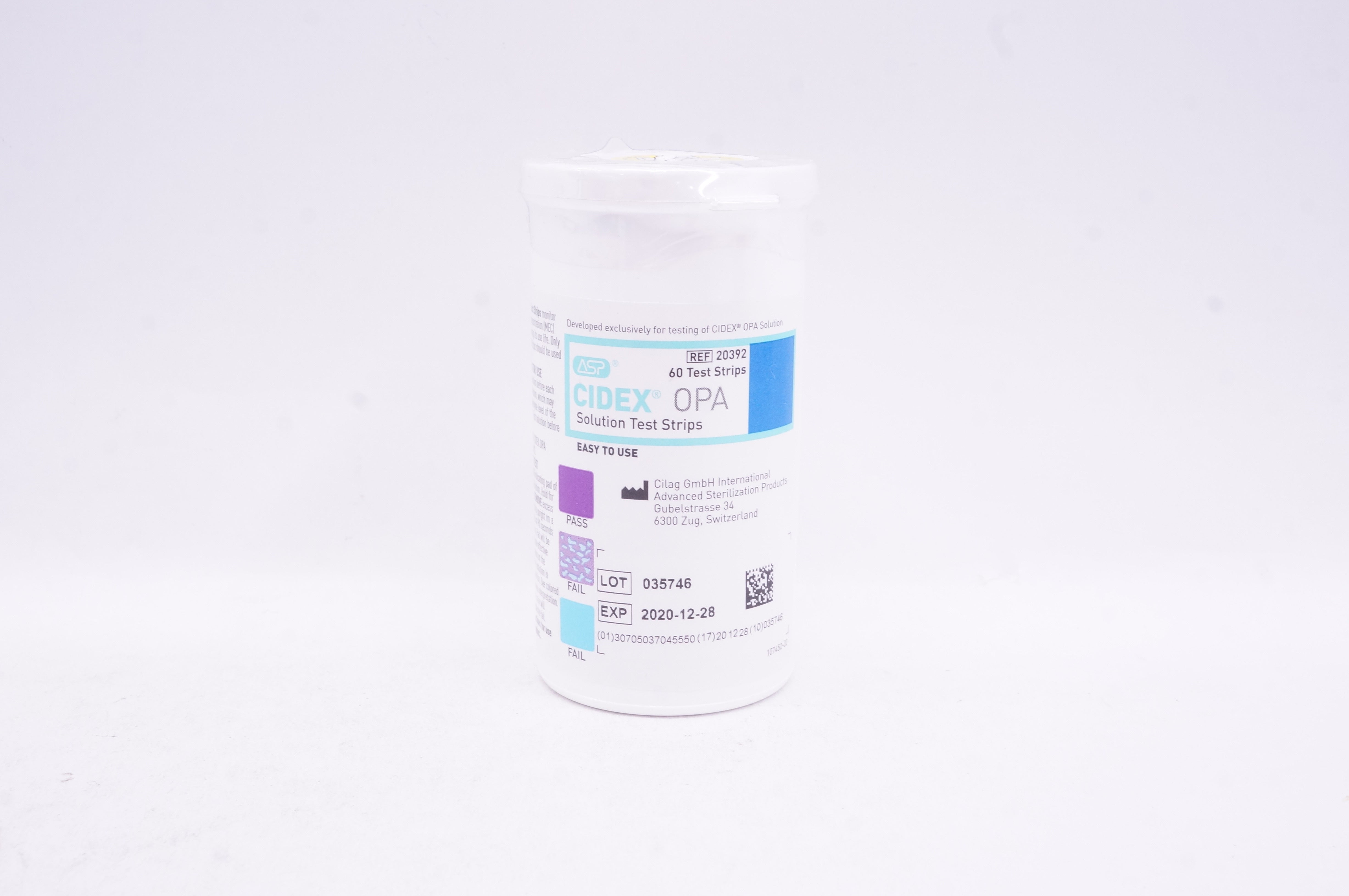 Cidex OPA 20392 Solution Test Strips ~ Box of 60 (x)