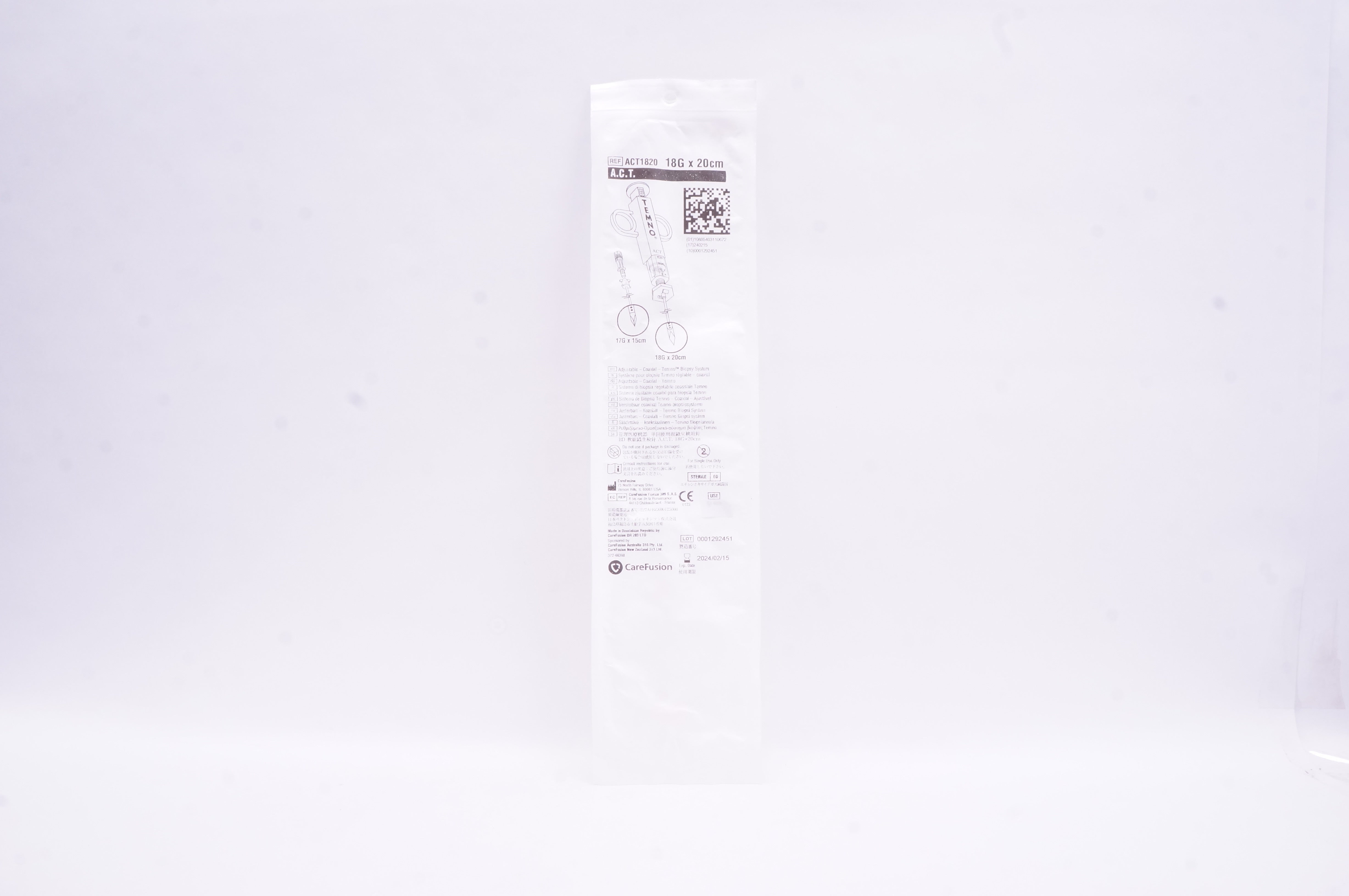 CareFusion ACT1820 A.C.T. TEMNO Biopsy System 18G x 20cm