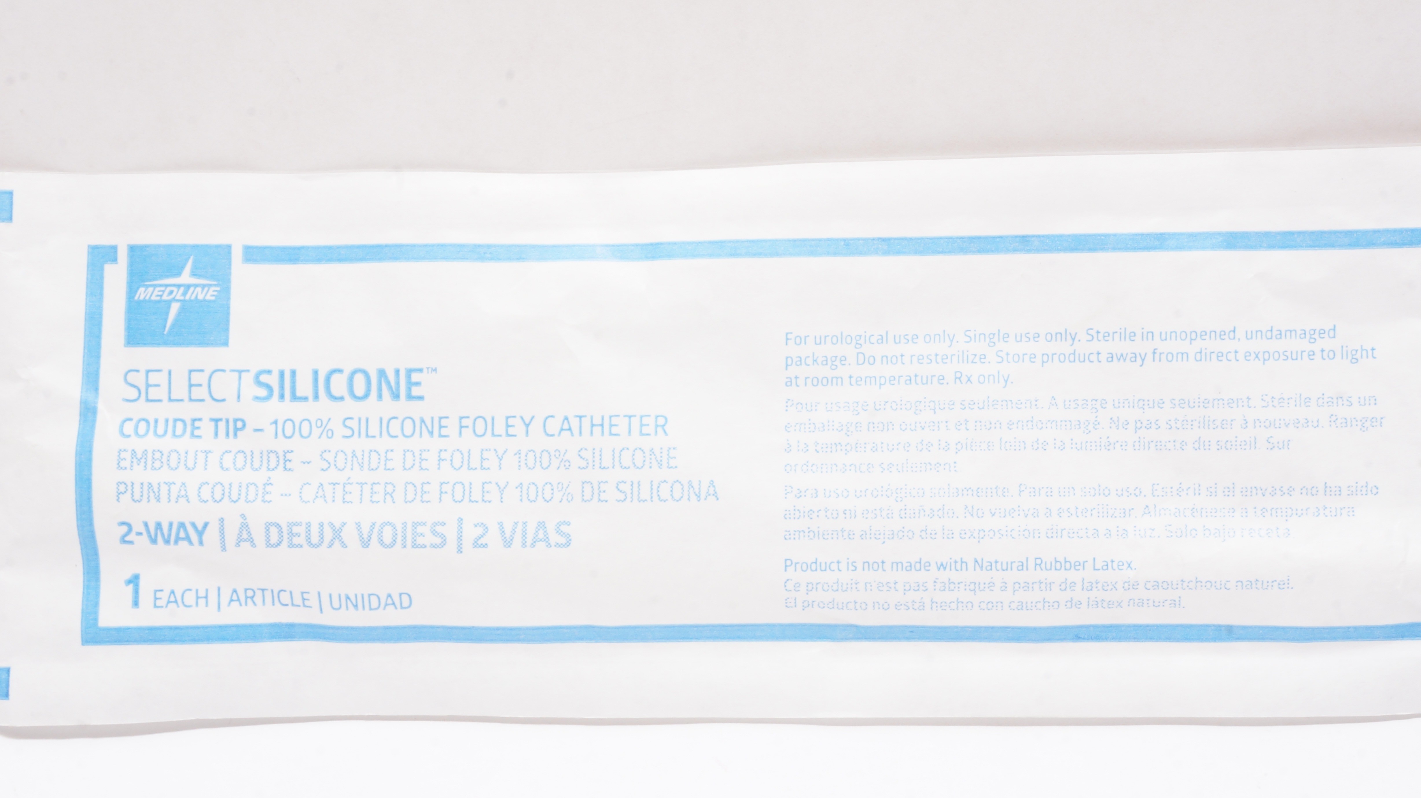 Medline DYND11594 SelectSilicone Foley Cath. Coude Tip, 2-Way, 20Fr x 10mL