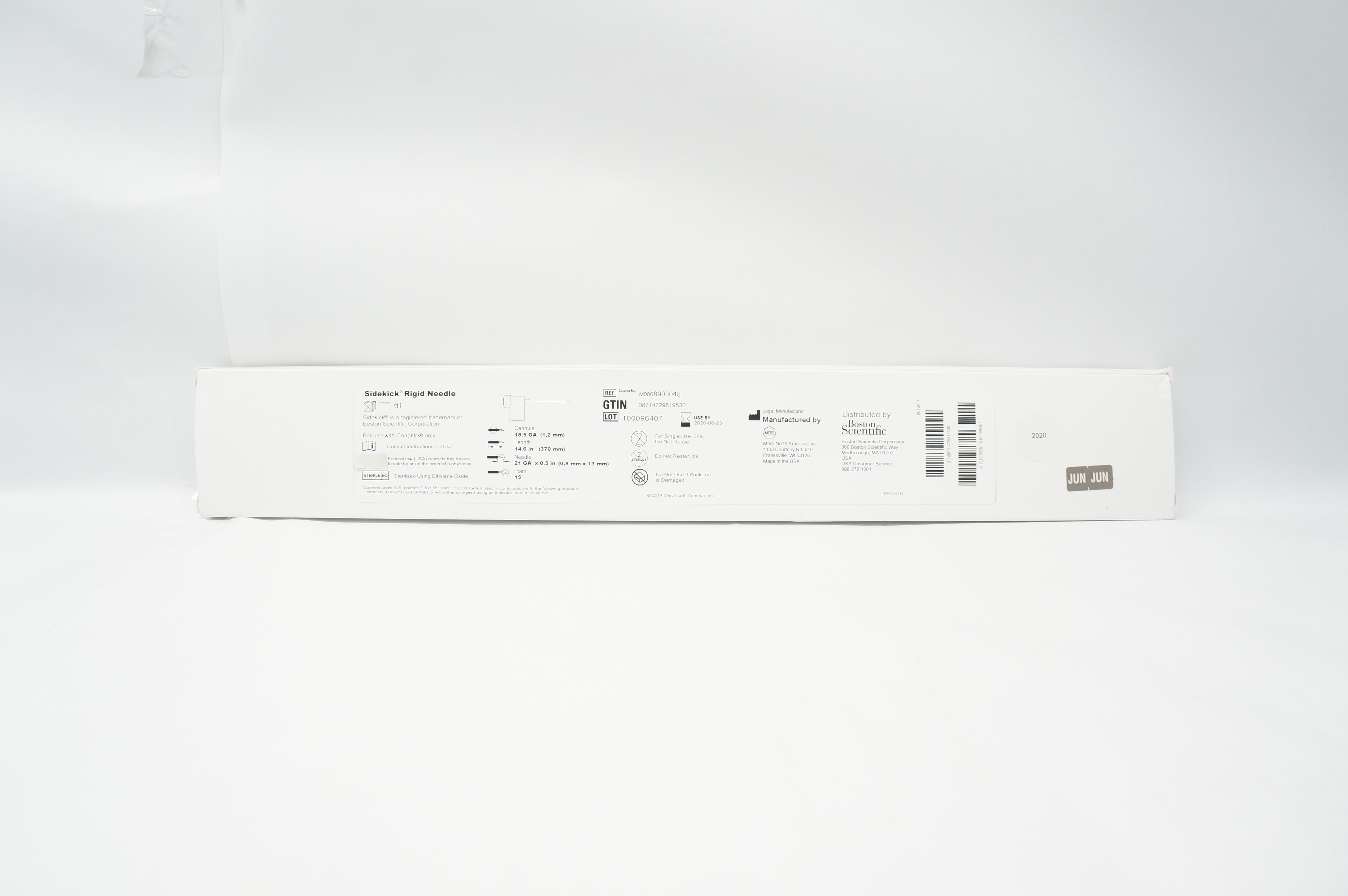 Boston Scientific 890304 SideKick Rigid Ndle 18.5Ga (x)