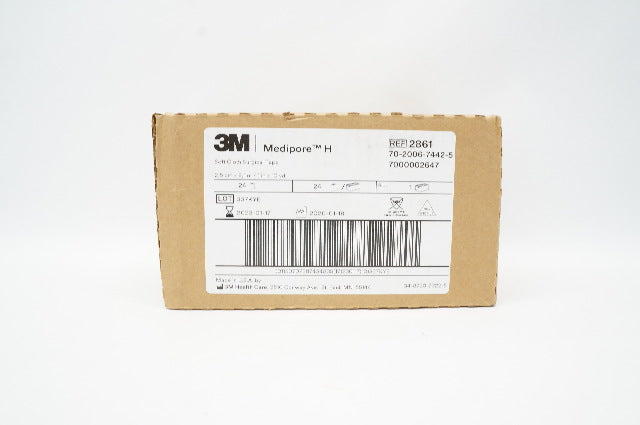 3M 2861 Medipore H Soft Cloth Surgical Tape 1 inch x 10yd. - Box of 24