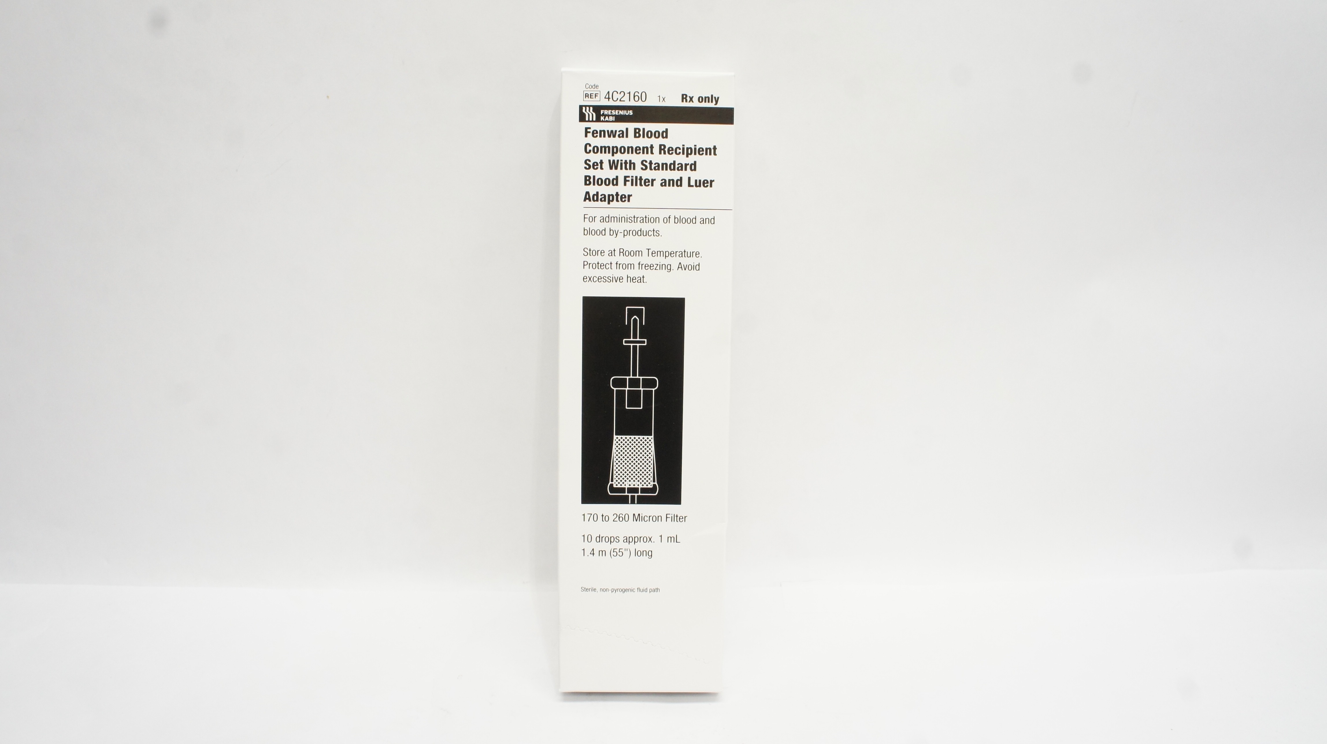 Fresenius Kabi 4C2160 Fenwal Blood Component Recipient Set Blood Filter 55inch