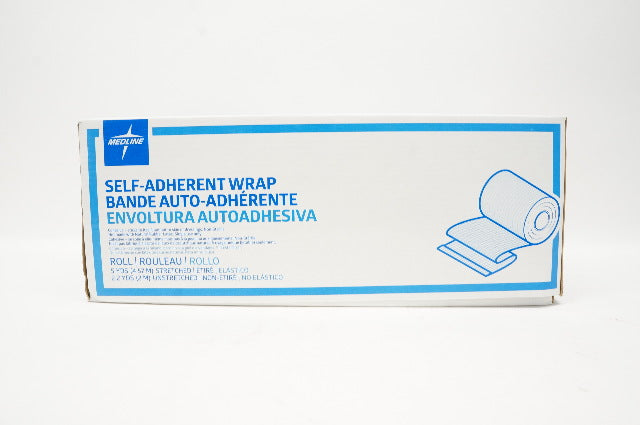 Medline Self-Adherent Wrap, Roll 5yds. Stretched, 2.2yds. Unstretched