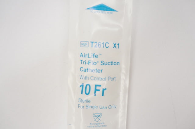 Vyaire T261C X1 AirLife Tri-Flo Suction Cath. With Control Port 10 Fr