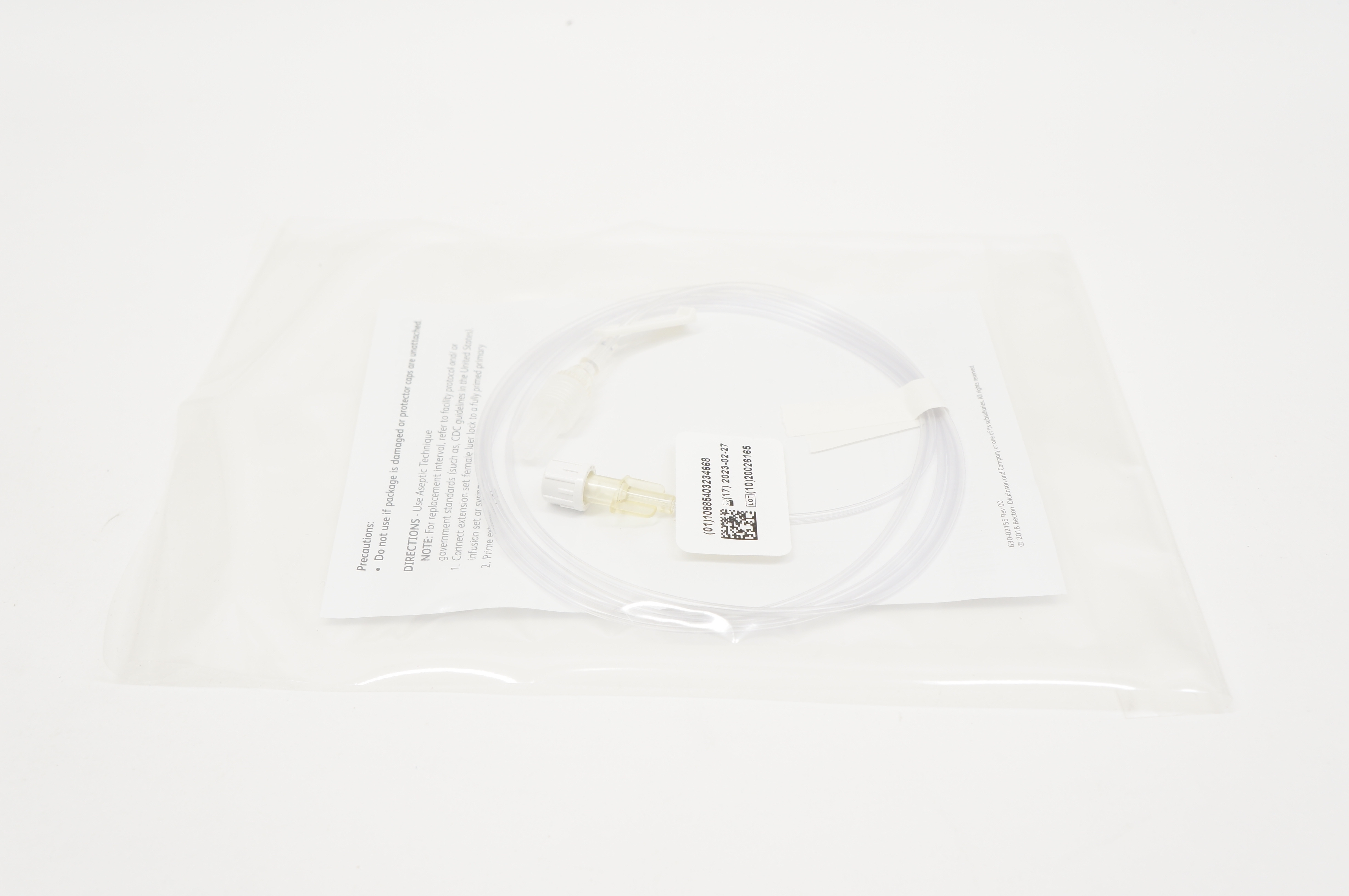 BD 11088483 Extension Set Smallbore Tubing 1.5ml, 62inch