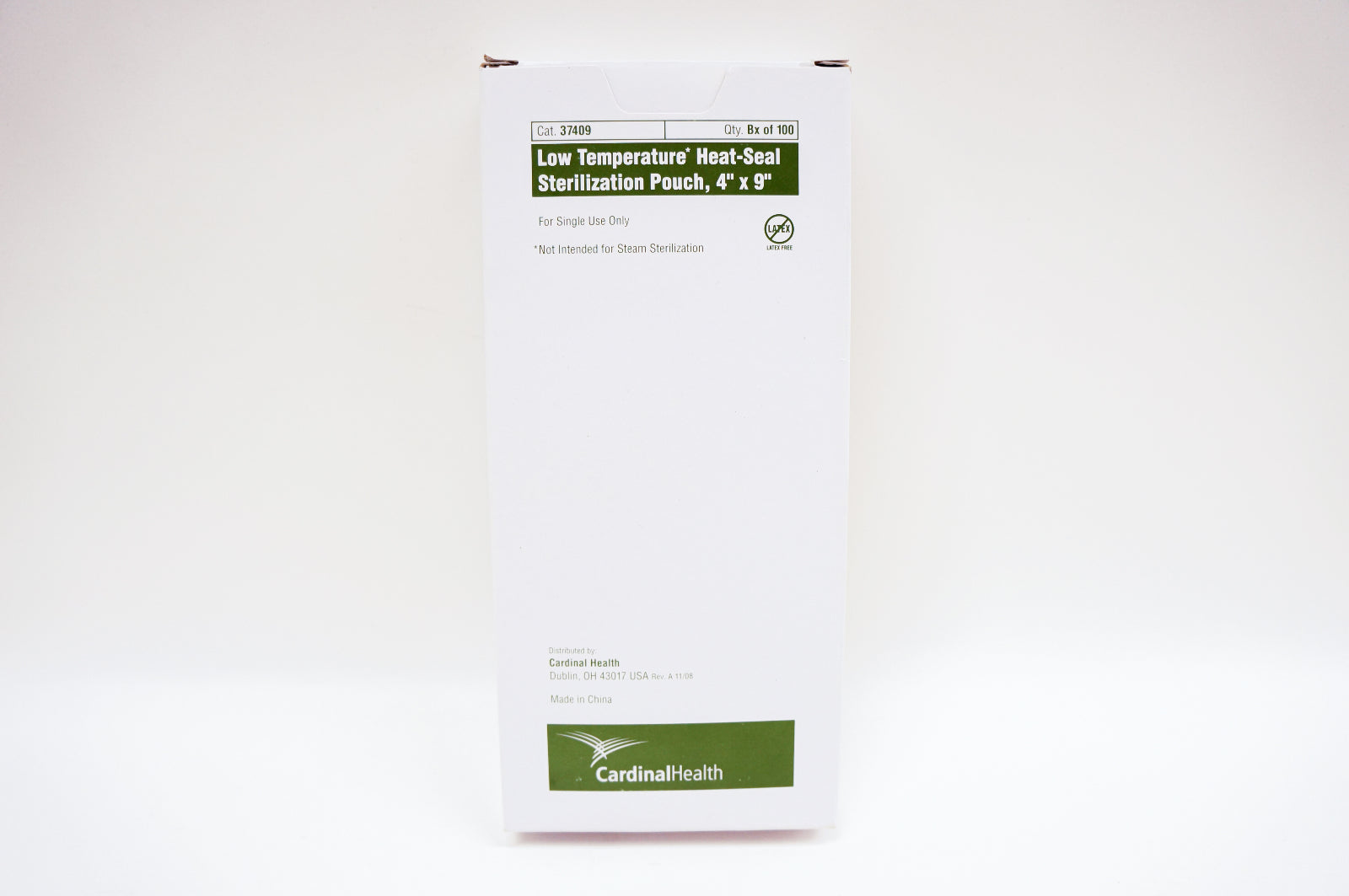 Cardinal Health 37409 Heat-Seal Sterilization Pouch, 4inch x 9in. (x)-Box of 100