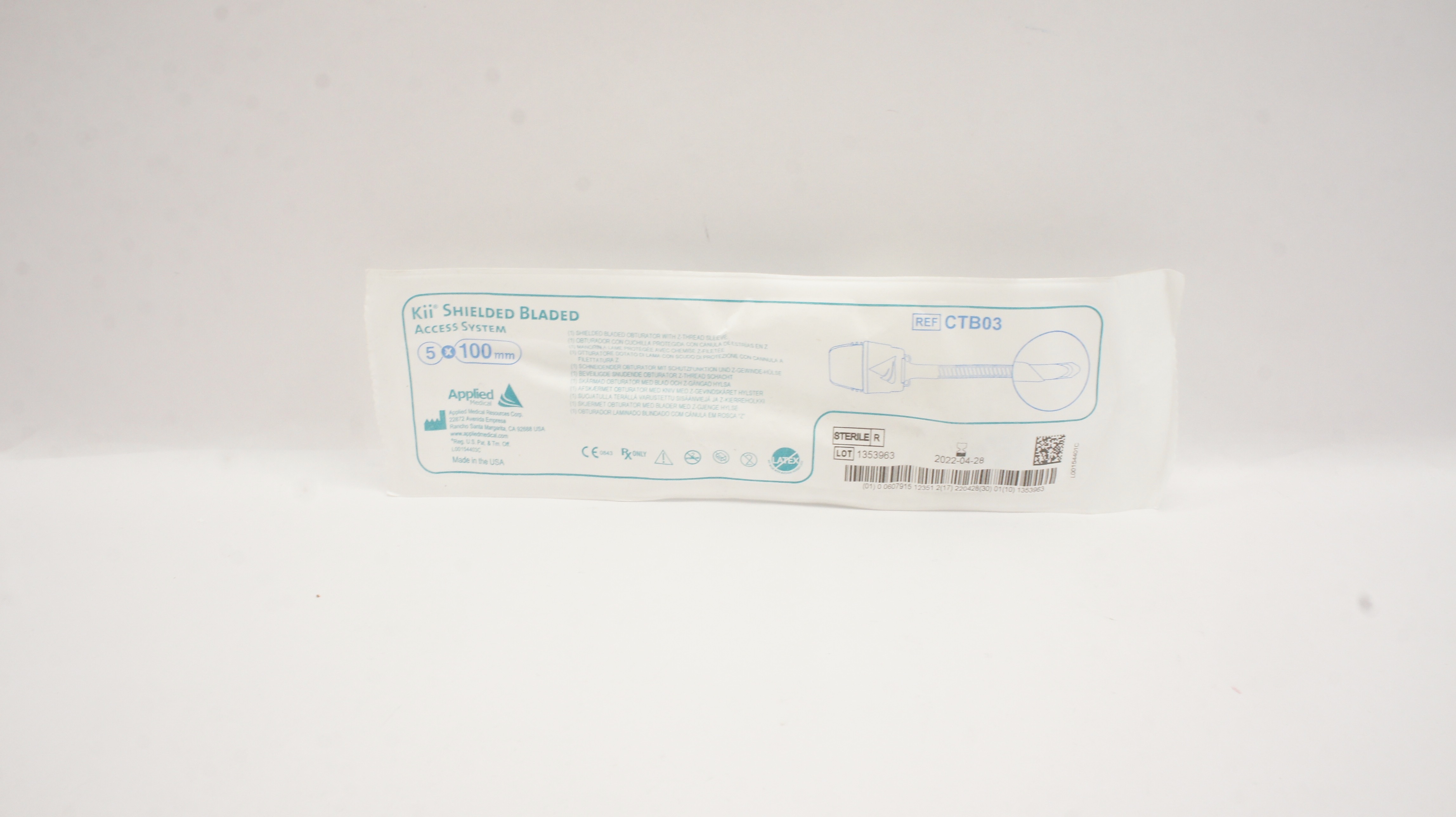 Applied Medical CTB03 Kii Shielded Bladed Acess System 5 x 100mm (x)