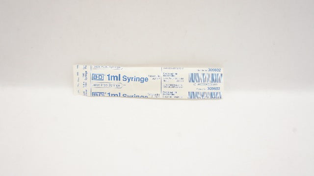 BD 309602 Tuberculin Slip Tip Syringe 1mL