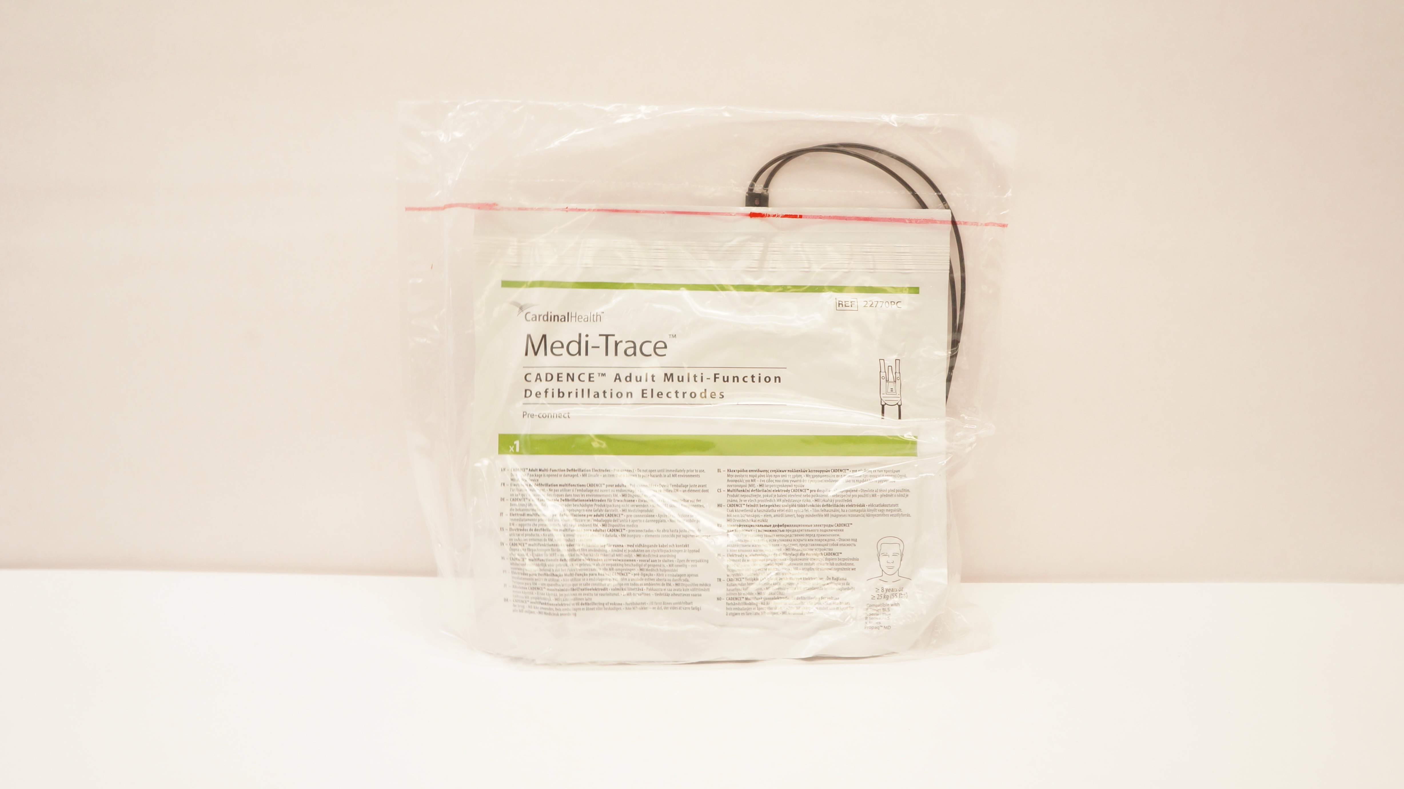 Cardinal Health 22770PC Medi-Trace Cadence Adult Multi-FunctionElectrodes ≥55lbs