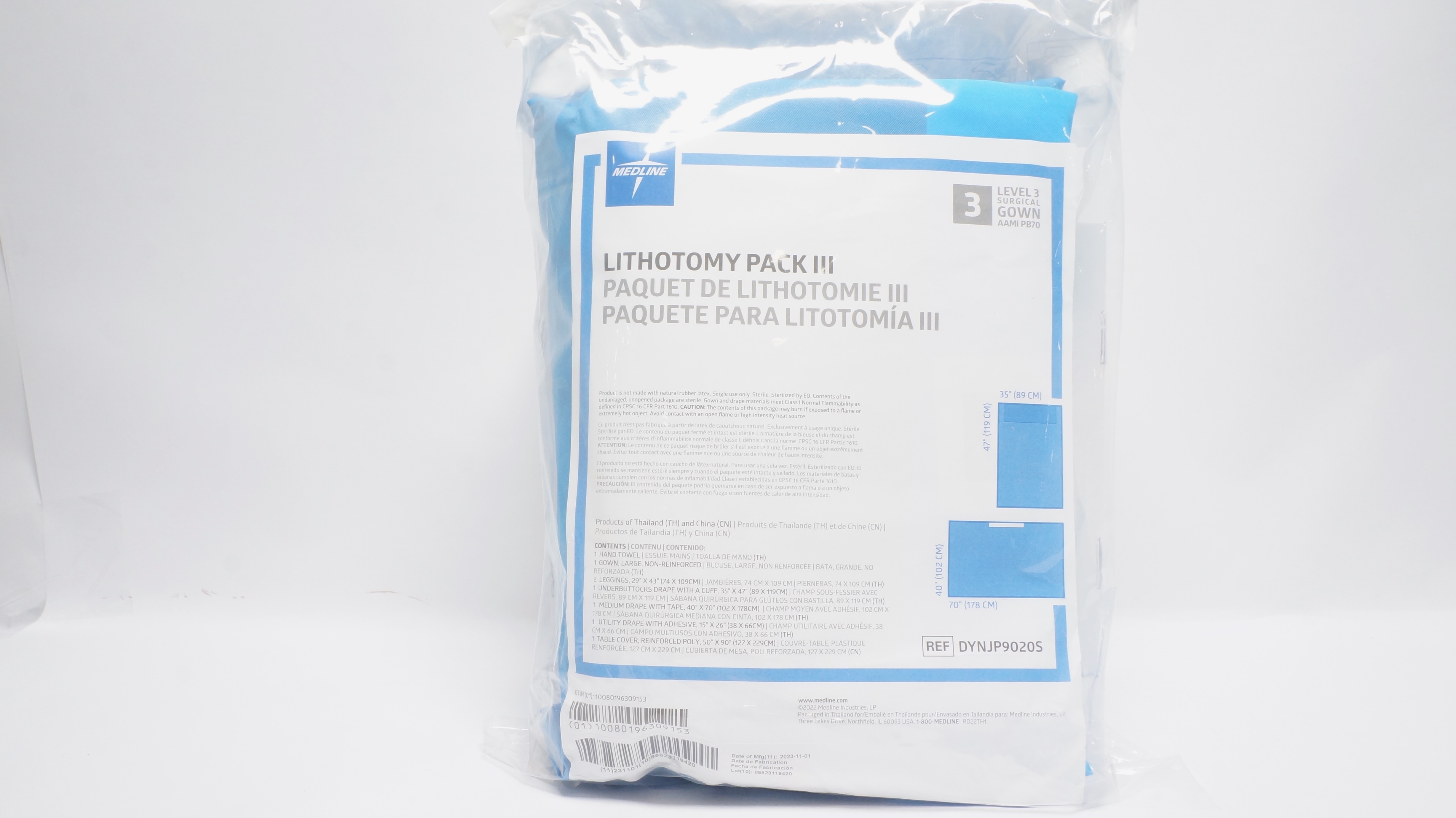 Medline DYNJP9020S Lithotomy Pack III