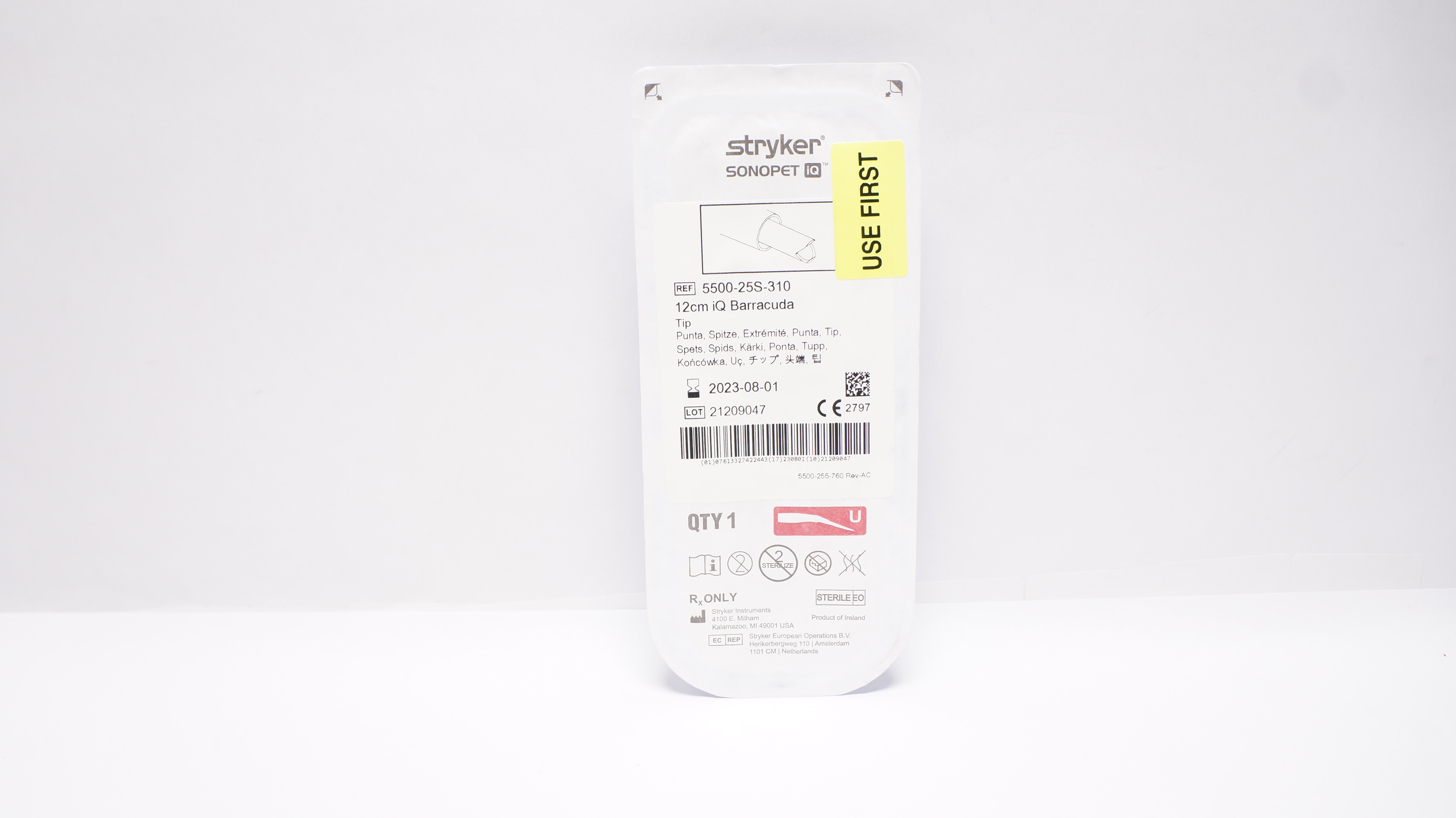 Stryker 5500-25S-310 iQ Barracuda Tip, 12cm (x)