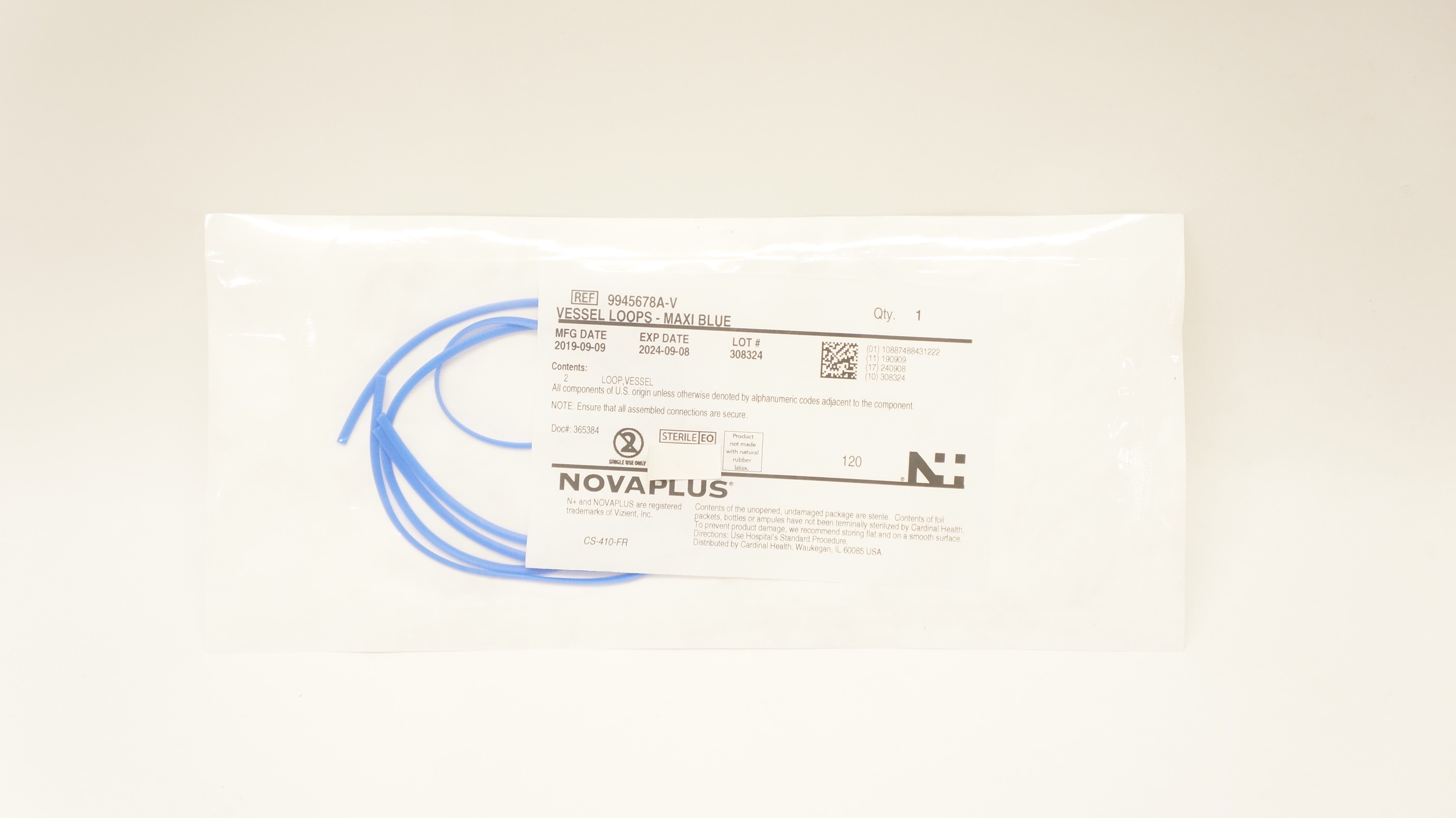 NovaPlus 9945678A-V Vessel Loops - MAXI Blue