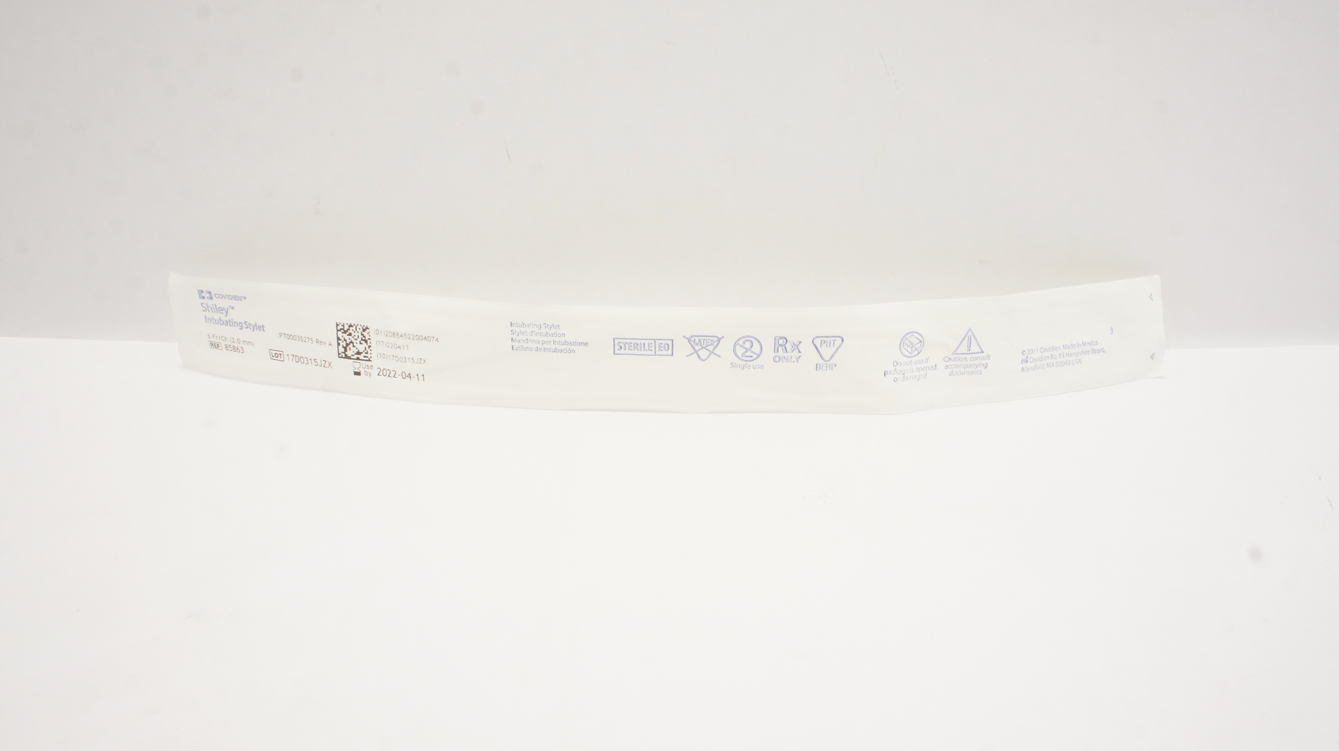 Covidien 85863 Shiley Intubating Stylet 6Fr/Ch (x)