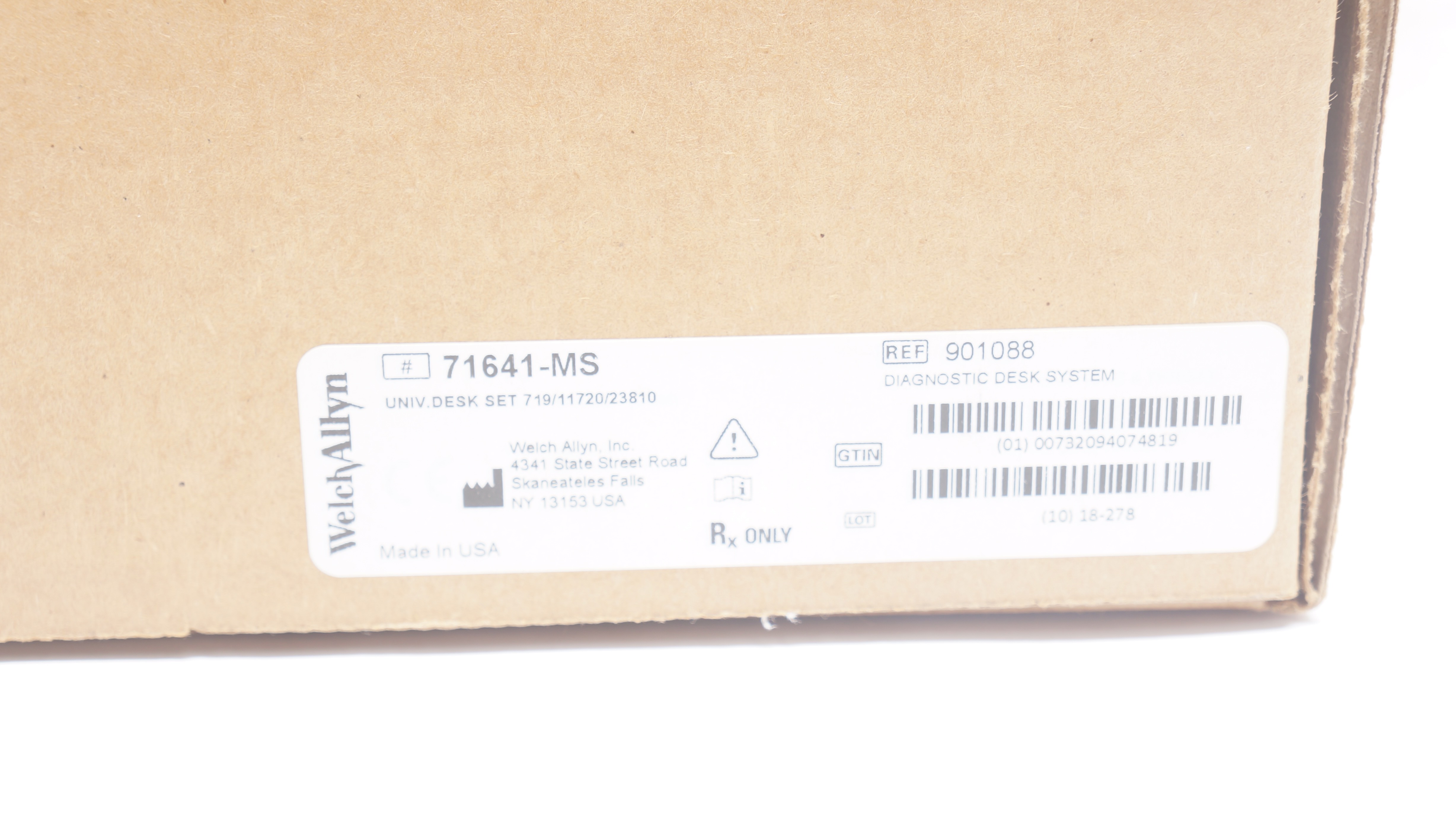 Welch Allyn 71641-MS/901088 Diagnostic Desk System