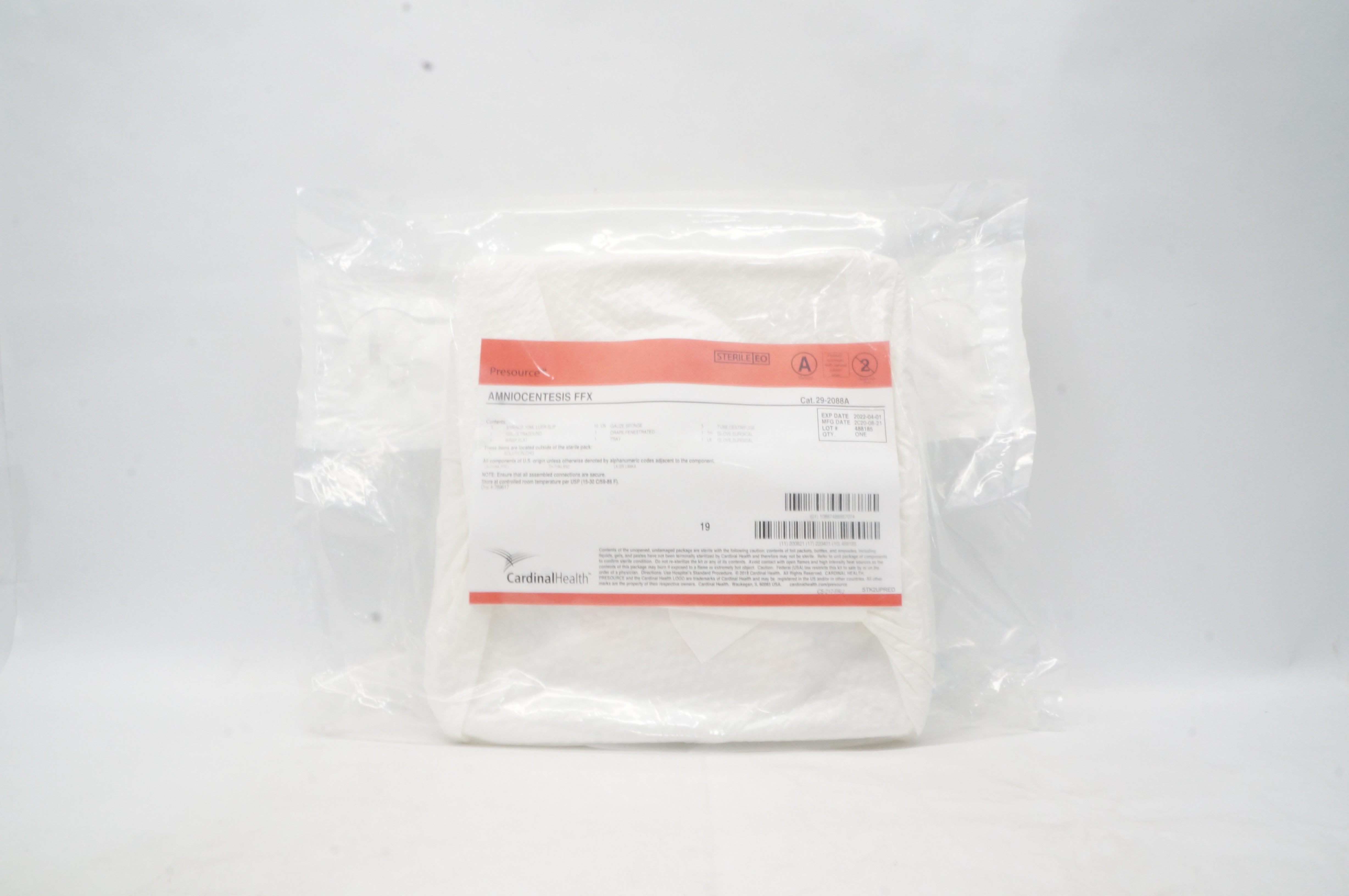 Cardinal Health 29-2088A Presource Amniocentesis FFX