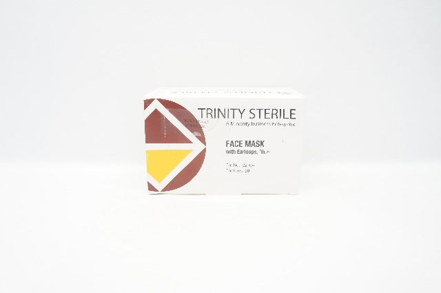 Trinity 2270A Trinity Sterile Face Mask W/Earloops,Blue - Box of 50