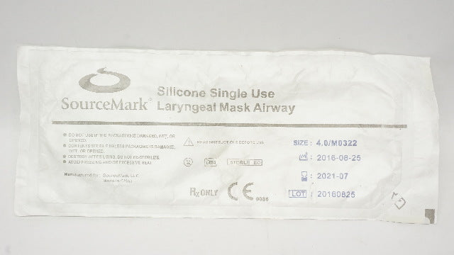 SourceMark M0322 Laryngeal Mask Airway, Size 4 50-70kg, Air<30ml/60cm H2O (x)