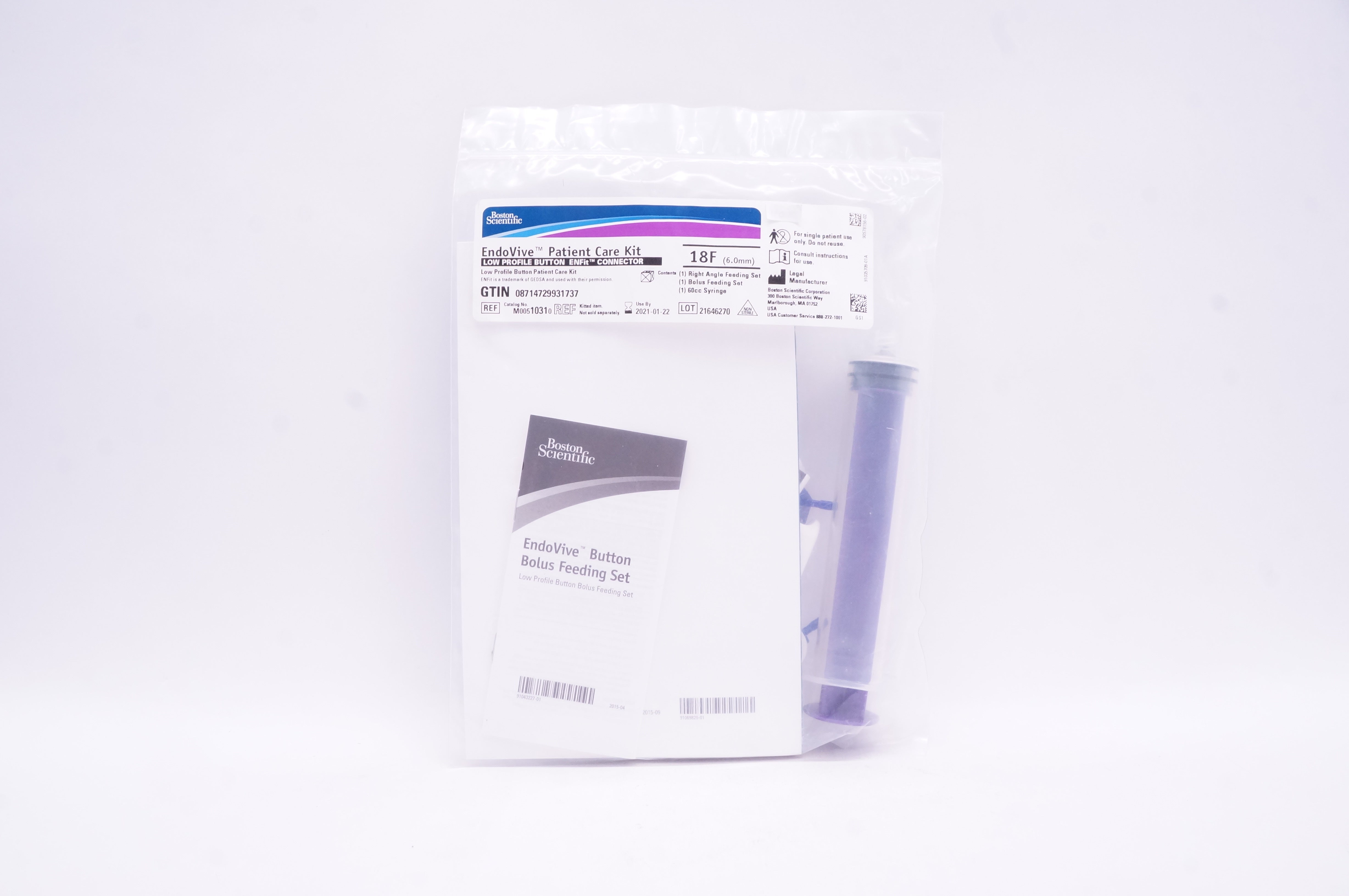 Boston Scientific 1031 Endo Vive Patient Care Kit 18F (x)